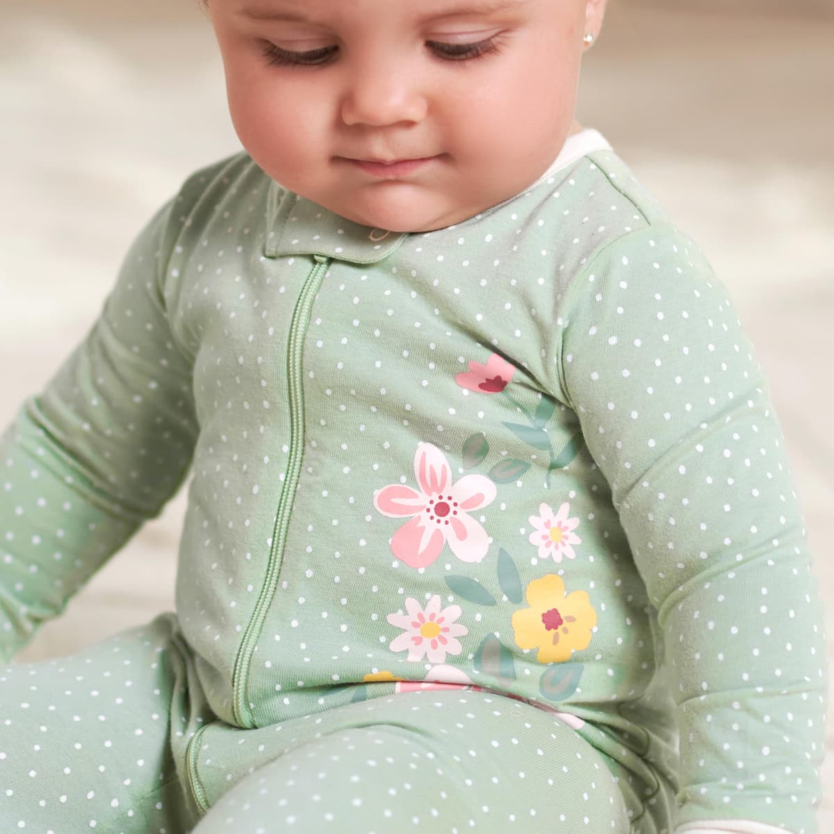 Gerber Baby Girls 4 Pack Sleep 'N Play Footie Baby and Toddler Sleepers — view 17