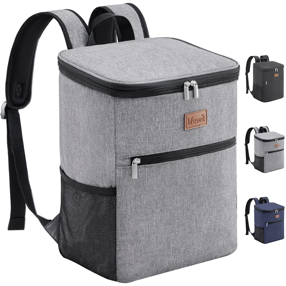Lifewit Mochila Nevera 24L (30 Latas), Mochilas Neveras Portatil Isotermica, Bolsa Termica Porta Alimentos Impermeable, Cooler Bag para Playa, Picnic, Camping, Viaje, Trabajo, Negro — view 11