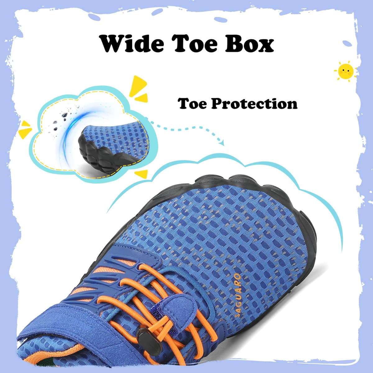 SAGUARO Niños Niña Zapatos de Agua Antideslizante Escarpines Secado Rápido 24-36 EU — view 2