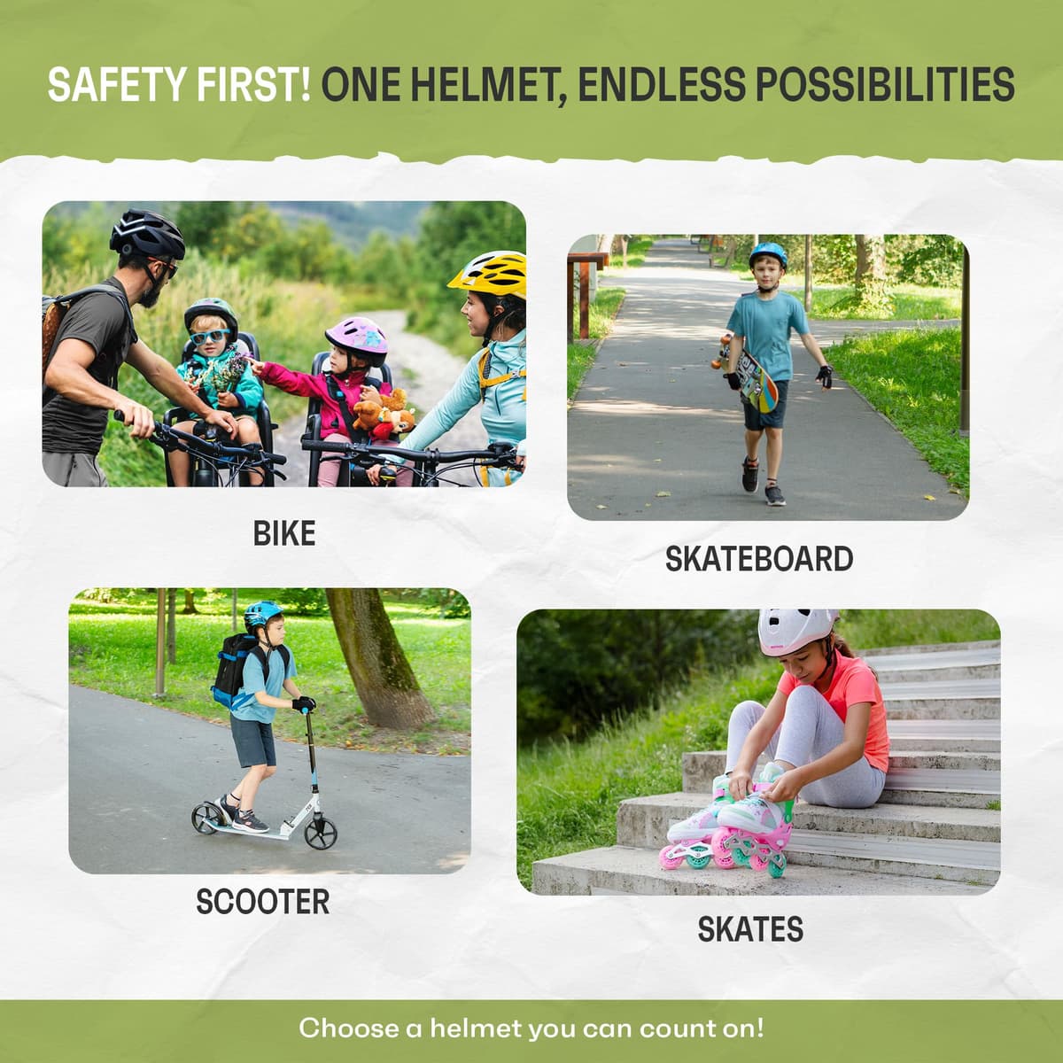 Casco Bicicleta para Niñas y Niños - Helmet Infantil de Bici para Ciclismo MTB Road Race Montaña BMX Carretera y Actividad Ciclista - Rolerskate Patines — view 4