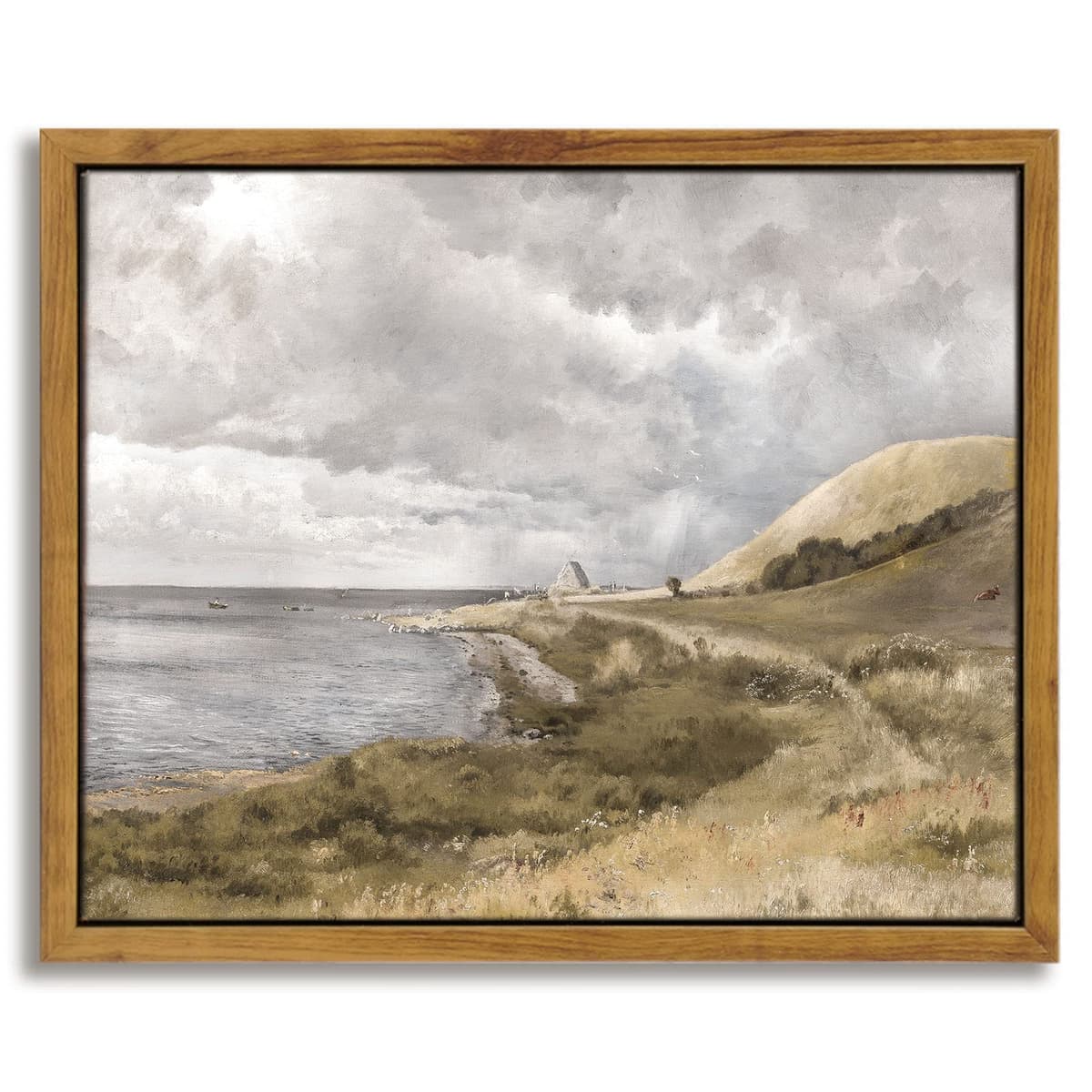 InSimSea Framed Canvas Wall Art, Meadow with Flowers Painting, Landscape for Living Room, Bedroom, Home, Bathroom Decor, 8x10 — view 18