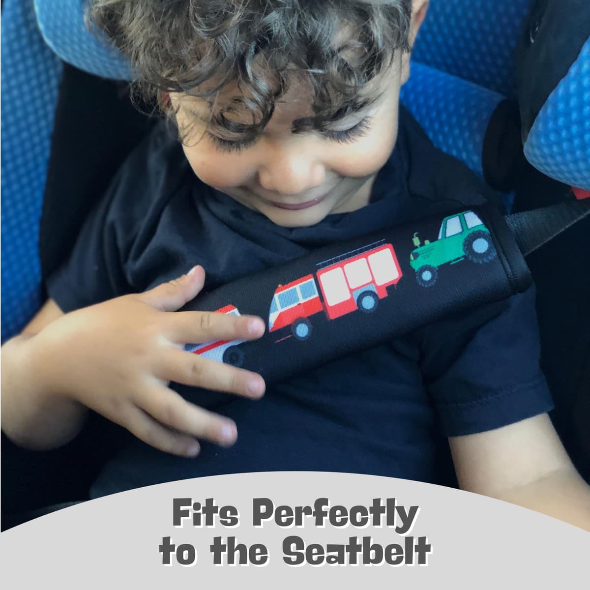 HECKBO 1x Kids Car Seat Belt Pads Seat Belt Protectors - Cars - Seat Belt Pads for Kids and Babies- Ideal for any Seat Belt Car Booster Seat Kids Bicycle — view 5