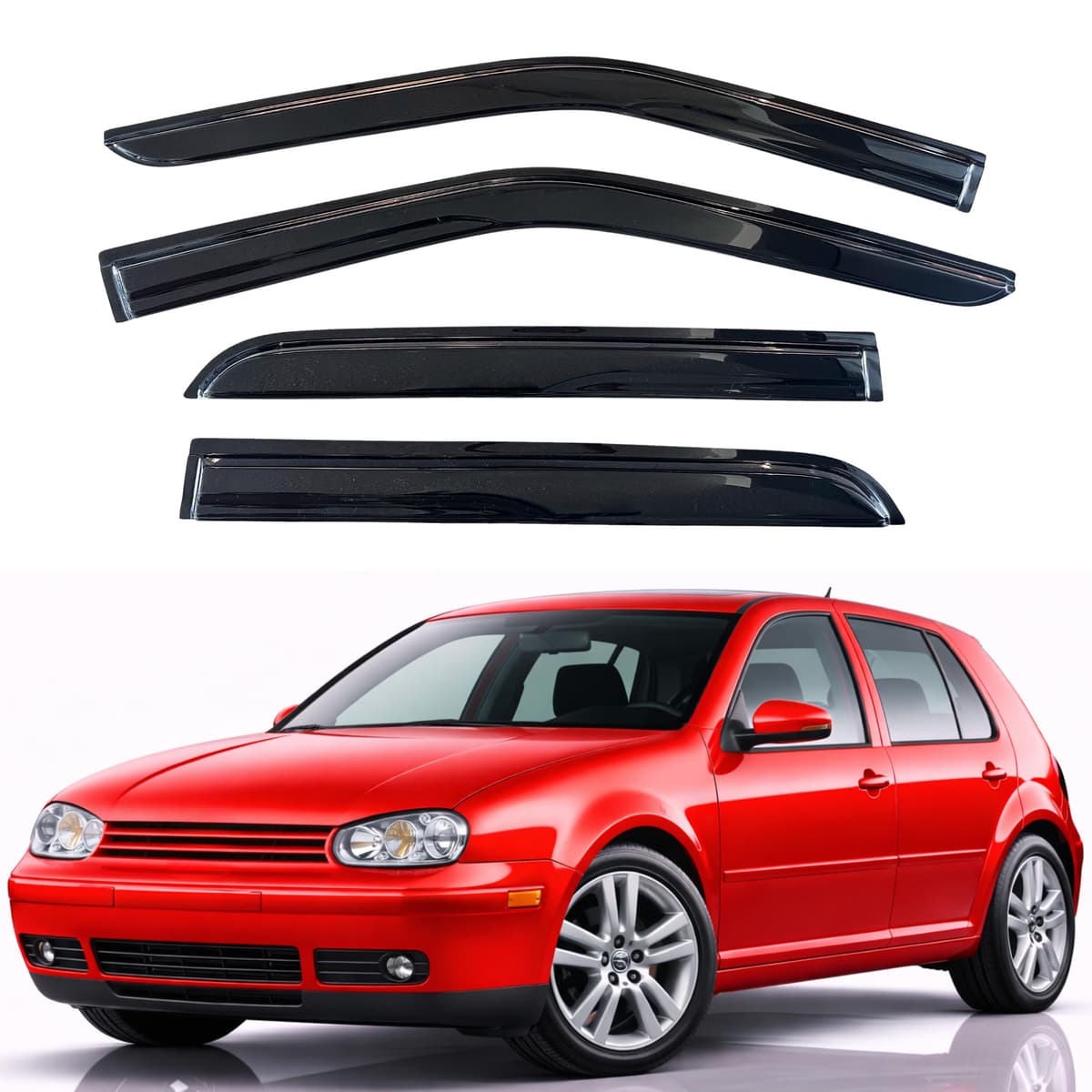 KPY Rain Guards Fit for 2006-2013 Lexus IS250 IS350, Out-Channel Window Visors Vent Wind Deflectors 4PC, Car Accessories for 06-13 Lexus is Series — view 82
