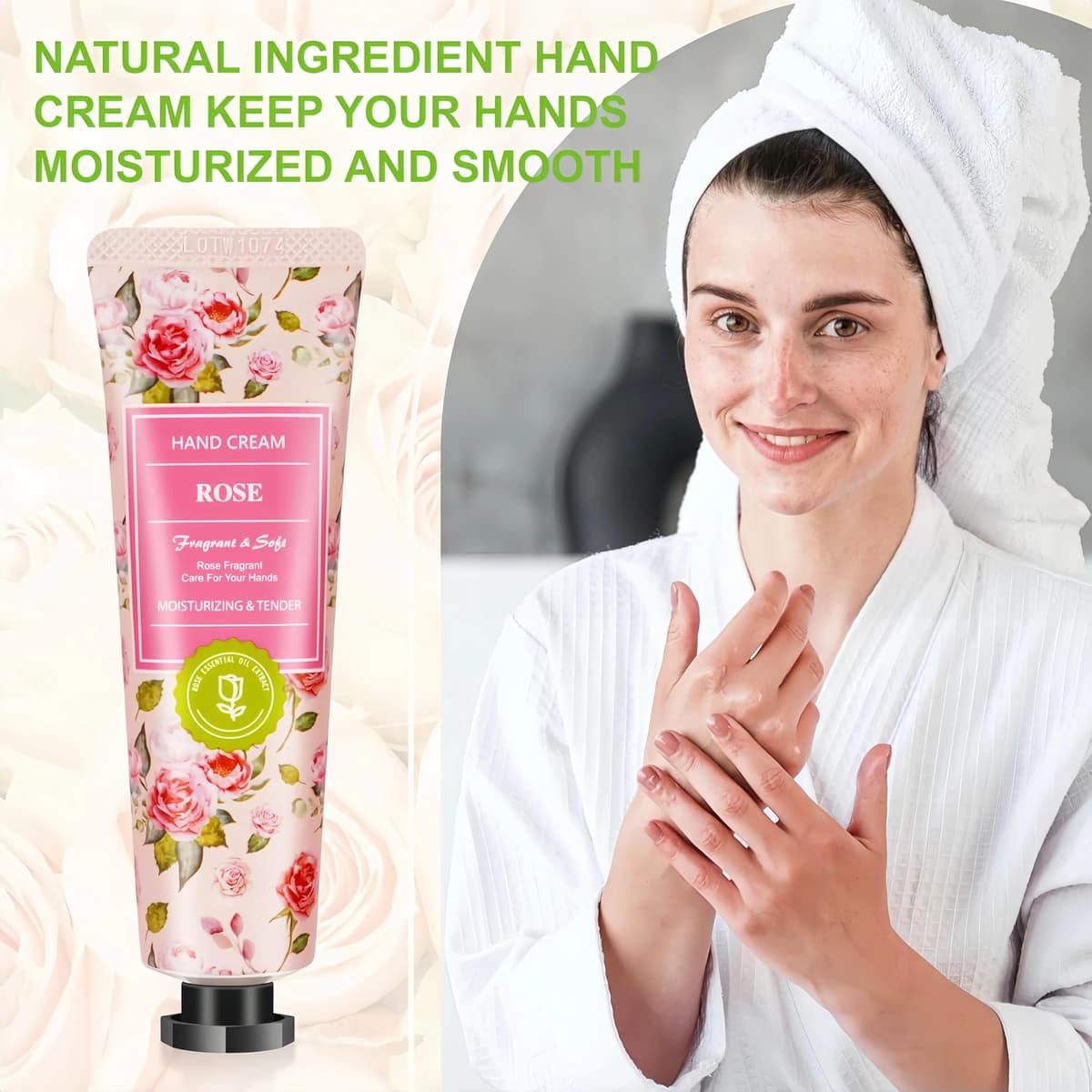 Mini crema per le mani 40 pezzi, creme mani set donna regalo 10 fragranze, creme mini donna regali viaggio, set regalo per colleghe, fidanzata, compleanno, Natale, San Valentino — view 3