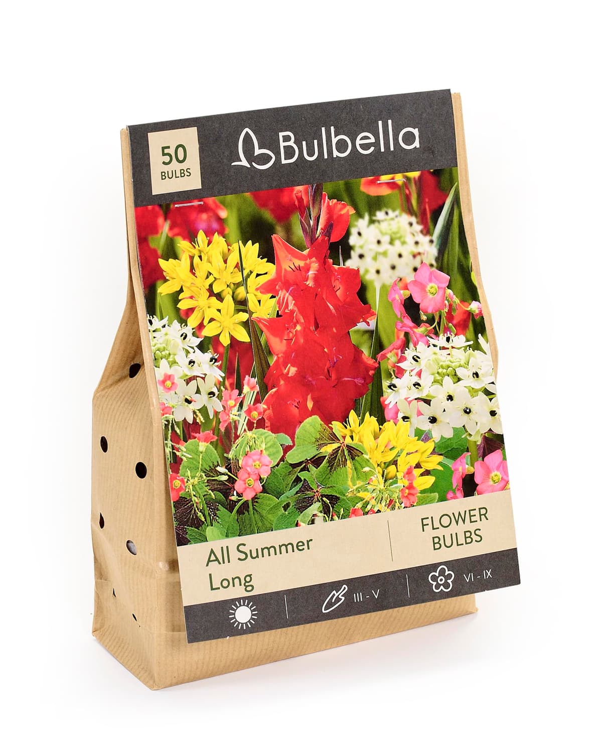 50 Summer Flowering Bulbs Mixed Pack All Summer Long Easy to Grow Sun/Partial Shade Perennial Garden Flower Bulbs for Planting Now UK