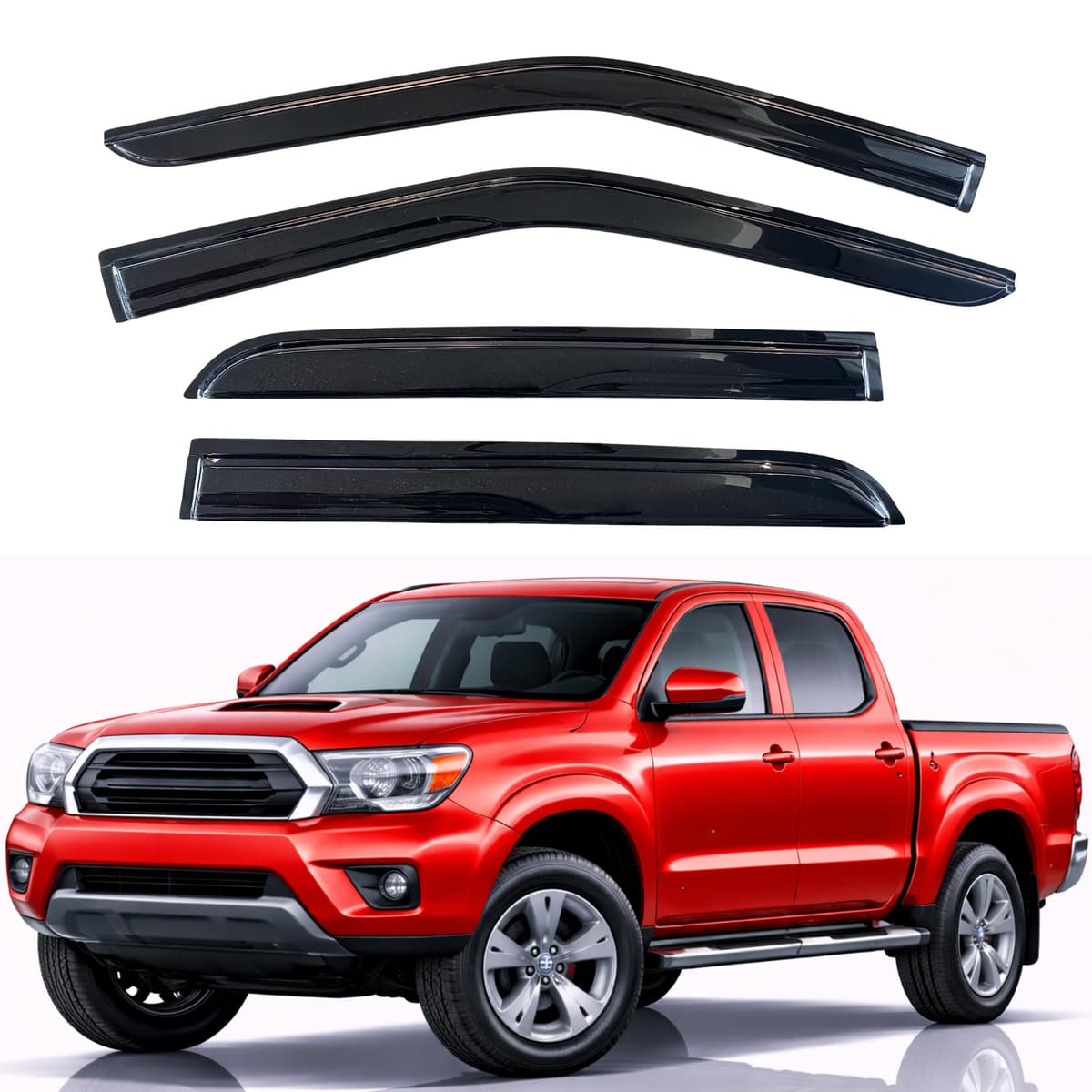 KPY Rain Guards Fit for 2006-2013 Lexus IS250 IS350, Out-Channel Window Visors Vent Wind Deflectors 4PC, Car Accessories for 06-13 Lexus is Series — view 133