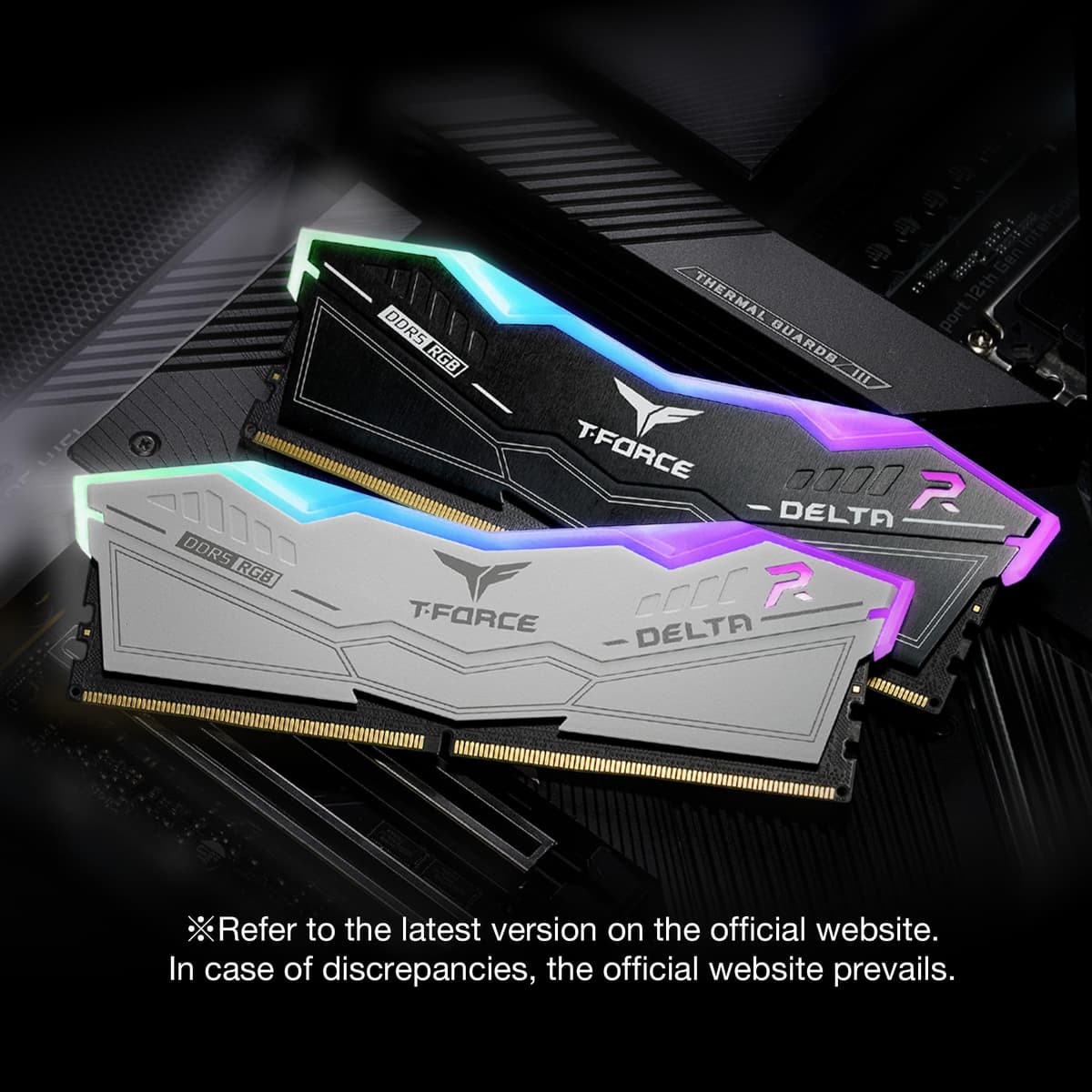 TEAMGROUP T-Force Delta RGB DDR5 Ram 32GB (2x16GB) 6000MHz PC5-48000 CL30 Desktop Memory Module Ram for 600 700 Series Chipset XMP 3.0 Ready Black - FF3D532G6000HC30DC01 — view 5