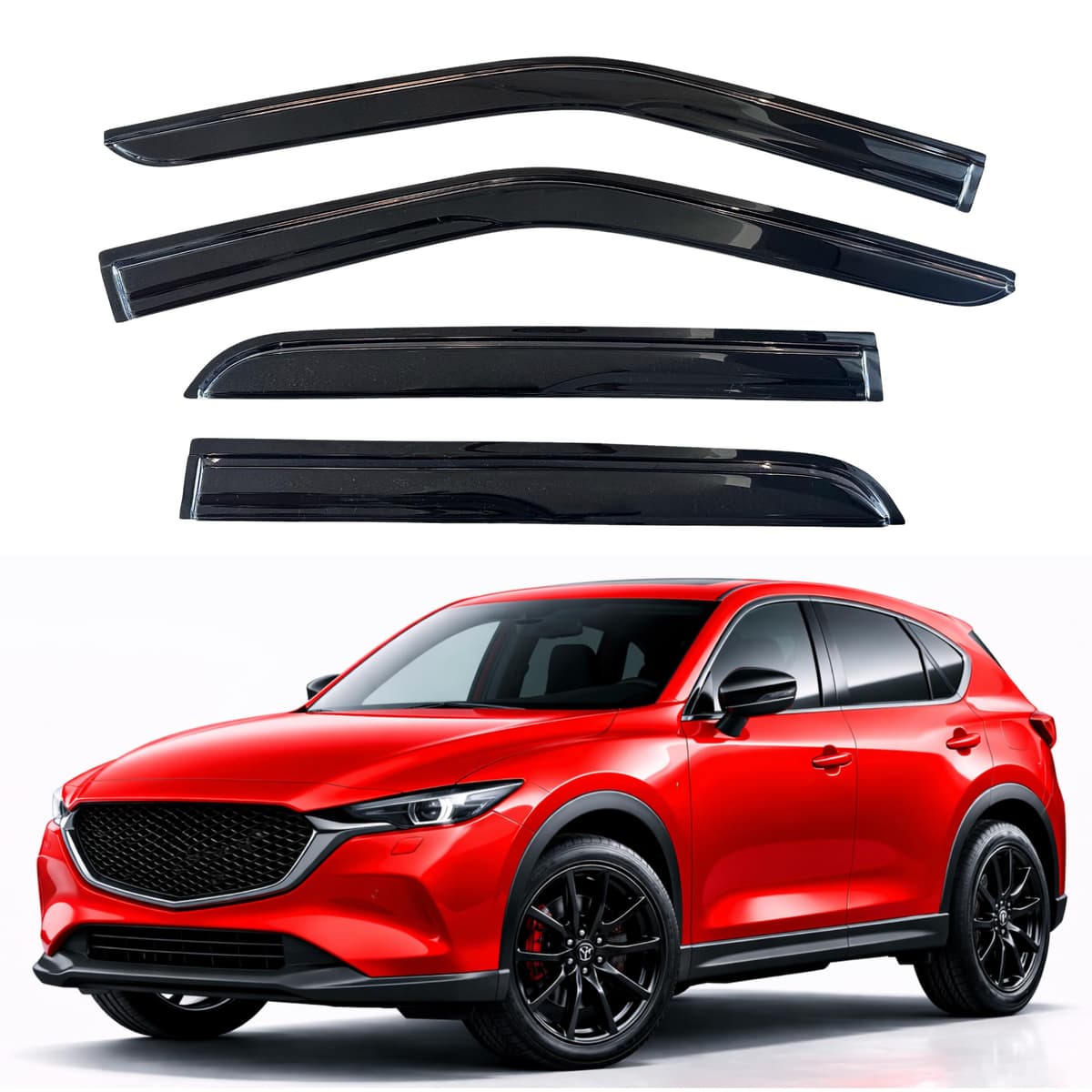 KPY Rain Guards Fit for 2006-2013 Lexus IS250 IS350, Out-Channel Window Visors Vent Wind Deflectors 4PC, Car Accessories for 06-13 Lexus is Series — view 219