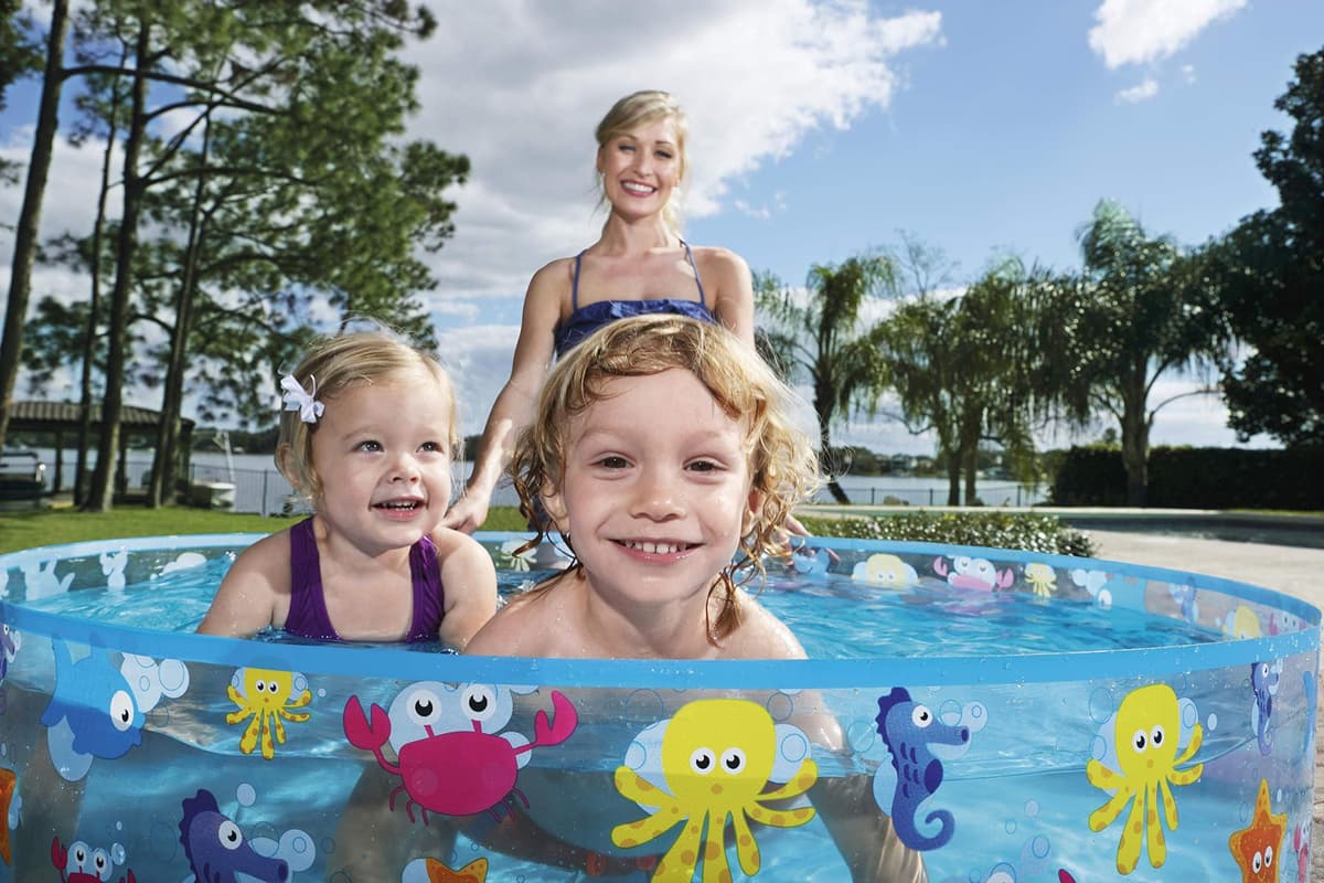 Bestway Sea Creature Paddling Pool Kiddie Swimming Pool, Inflatable Above Ground Pool, Outdoor Garden Pool, Blue, 48 x 10 Inch — view 11