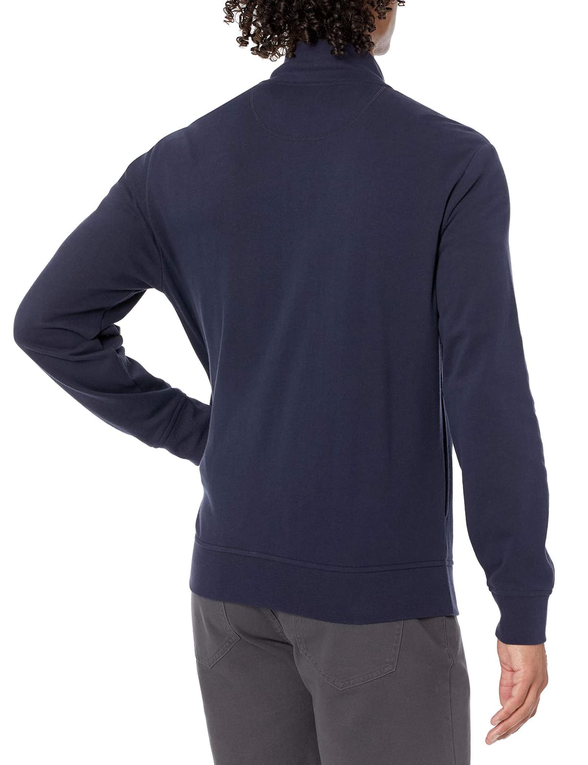 Amazon Essentials Sudadera Ligera de Felpa con Cremallera Completa y Cuello Perkins Hombre — view 2