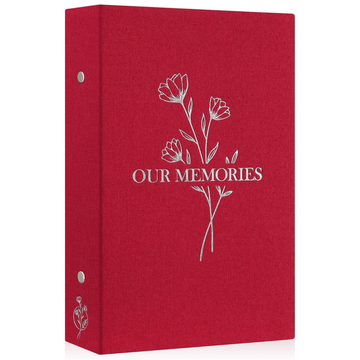 Lanpn Lino Album de Fotos 10x15 600, OUR MEMORIES Tapa Dura Grande Album para Photos Bolsillos Verticales Horizontal Azul — view 14
