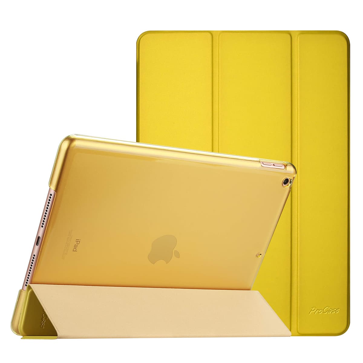 ProCase for iPad 9th/ 8th/ 7th Generation Case 10.2 Inch (2021/2020/2019 Release), 10.2 iPad Case 9th/ 8th/ 7th Gen Cover, Slim Smart Cover with Translucent Hard Shell Back -AntiqueMoss