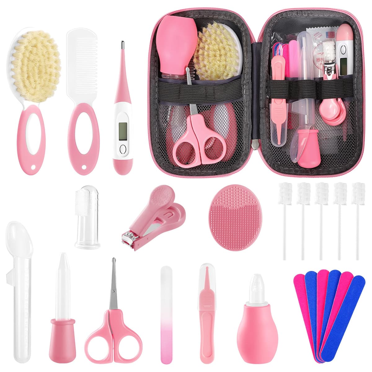 Baby Healthcare and Grooming Kit for Newborn Kids, 24PCS Upgraded Safety Baby Care Kit, Newborn Nursery Health Care Set, Baby Care Product — view 8