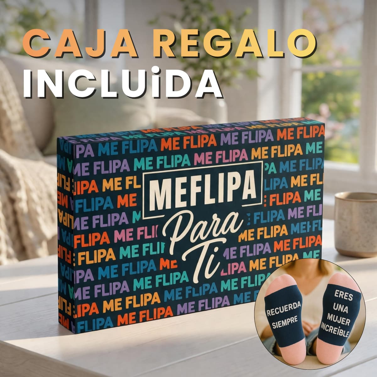Regalos Originales para Mujer Amigas Calcetines Divertidos Ideas Regalo Cumpleaños Madre Amigo Invisible Original Personalizados Mama Abuela Amiga Novia Pareja Compañera Trabajo Profesora — view 4