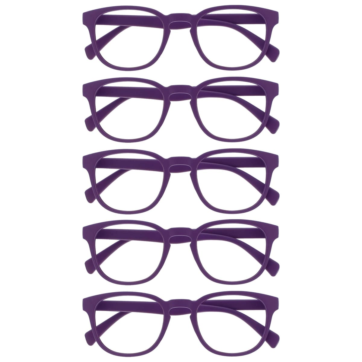 OPULIZE Pop Gafas de Lectura Pack de 5 Redondas Violeta — view 9
