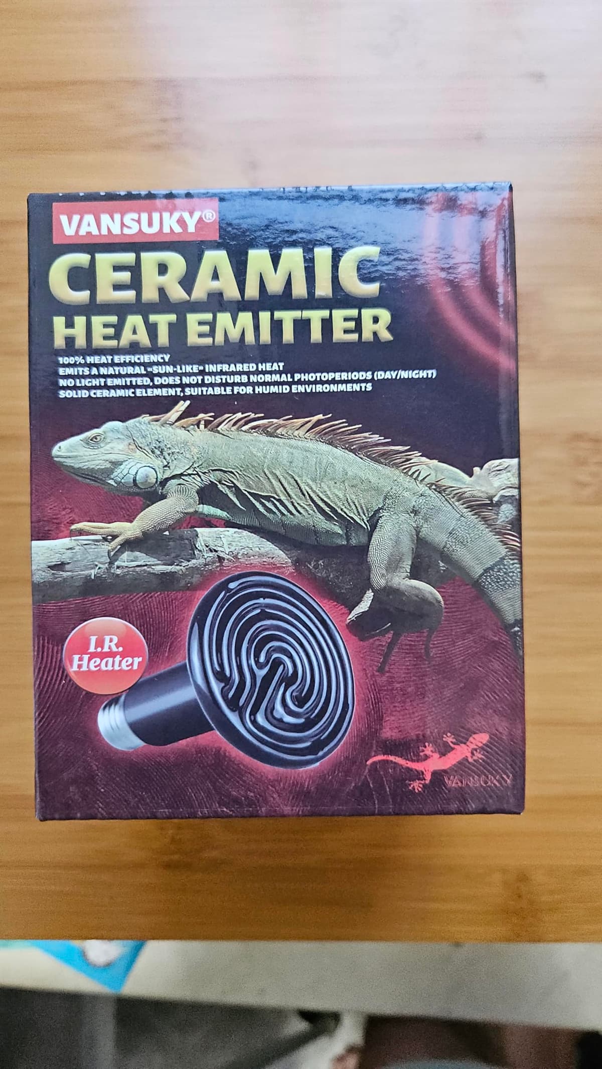 Emisor de Calor Cerámico 200W sin Luz para Reptiles – Lámpara Infrarroja de Calefacción Resistente al Agua para Terrarios, Vivarios, Perros, Gatos y Anfibios — view 2