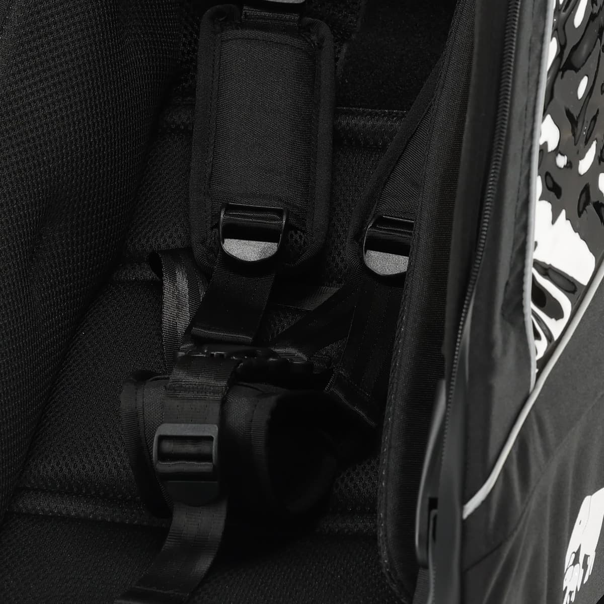 DERYAN Baby Seat for Bicycle Trailer - Toddler Insert with 5 Point Harness - Suitable from 6 Months - Soft Padded & Safe - Black — view 4