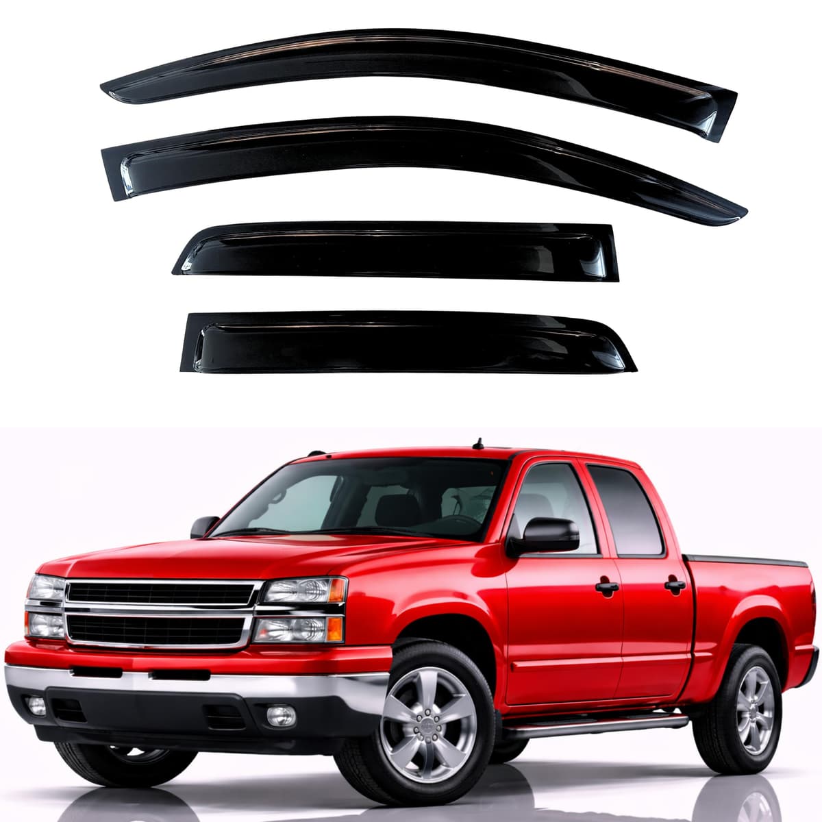 KPY Rain Guards Fit for 2006-2013 Lexus IS250 IS350, Out-Channel Window Visors Vent Wind Deflectors 4PC, Car Accessories for 06-13 Lexus is Series — view 199