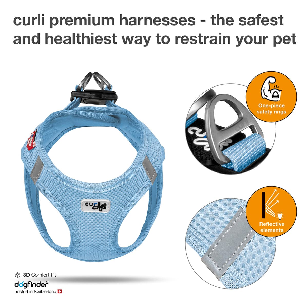 Vest Harness Air-Mesh Skyblue 2XS — view 2