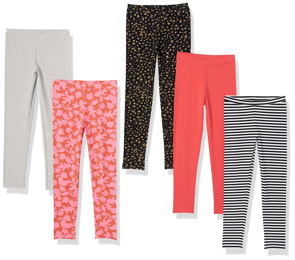 Amazon Essentials Girls and Toddlers' Leggings, Multipacks — view 26