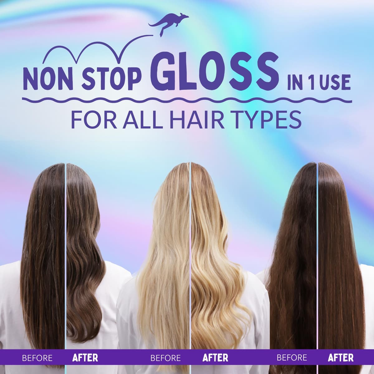 Aussie Oh My Gloss Hydrating Conditioner 1000ml. Softens and Smooths Dry & Dull Hair. Infused with Australian Macadamia Nut Oil. Vegan and Cruelty-Free — view 3