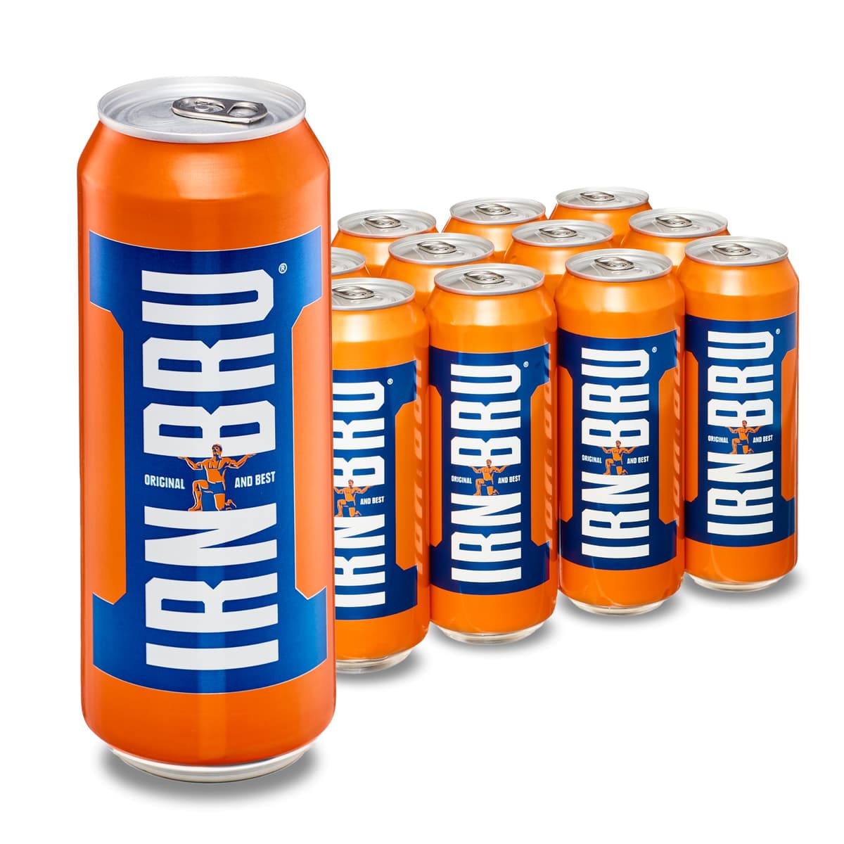 IRN-BRU Regular, 24 Pack Iconic Flavoured Fizzy Drinks Multipack Cans - 24 x 330ml Cans — view 17