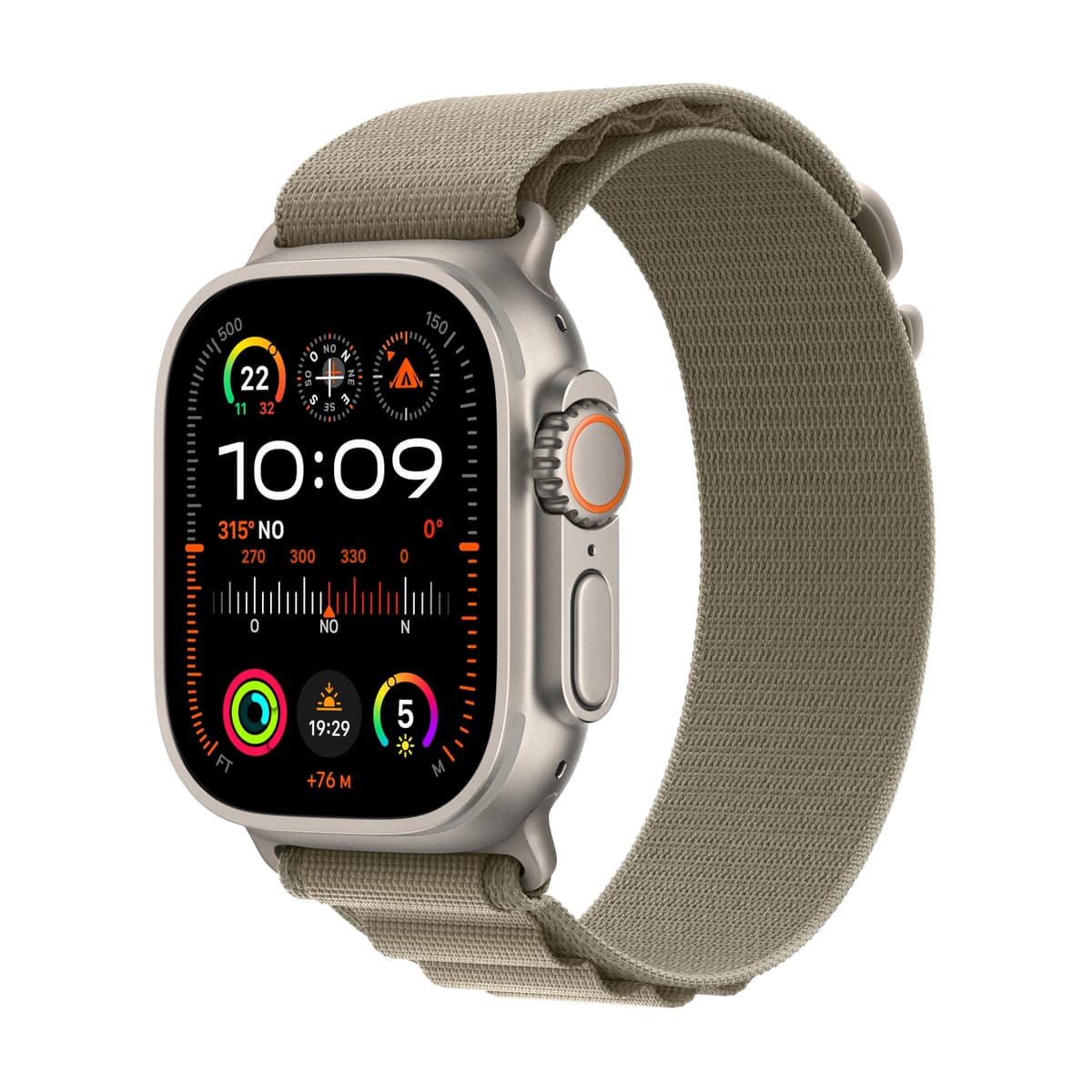 Apple Watch Ultra 2 GPS + Cellular Smartwatch, reloj deportivo con caja de titanio negro resistente de 49 mm y Correa Ocean Negro. Monitor de entreno, GPS de alta precisión y pantalla Retina brillante — view 8
