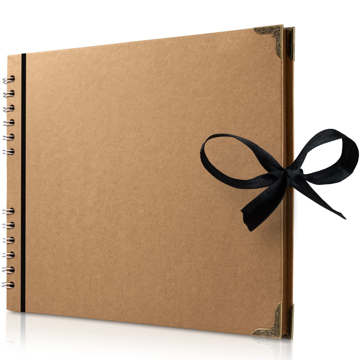 Bstorify Scrapbook Photo Albums 60 Pages (21 x 21 cm) Brown Thick Kraft Paper Scrap Book Ideal for Your Scrapbooking Albums Art & Craft Projects — view 20
