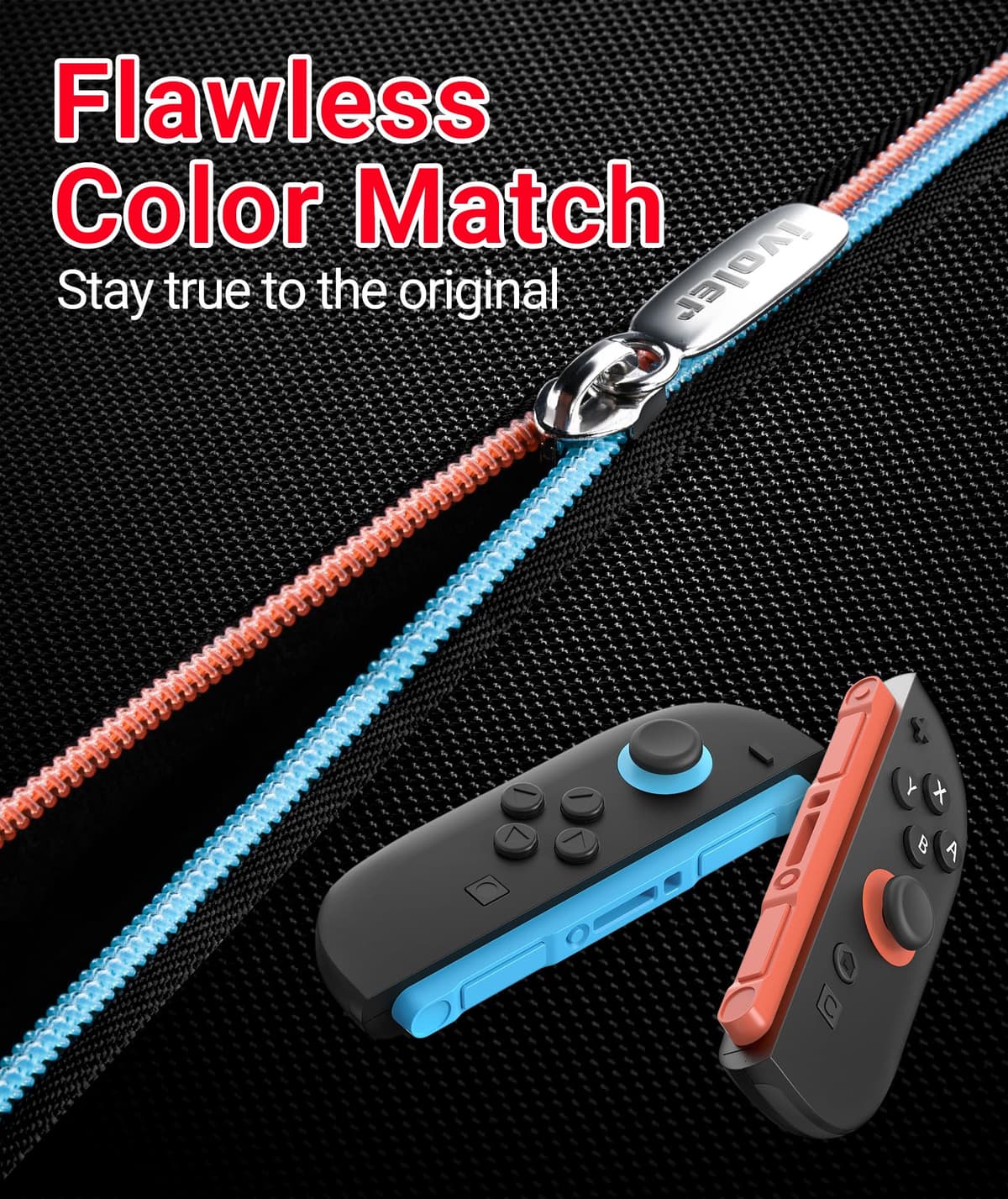 ivoler Funda de Transporte Compacto para Nintendo Switch 2 (2025), Estuche Rígida con Protector de Pantalla y Agarre para el Pulgar, Capacidad para 14 Cartuchos de Juego e Incluye Correa, Negro — view 2