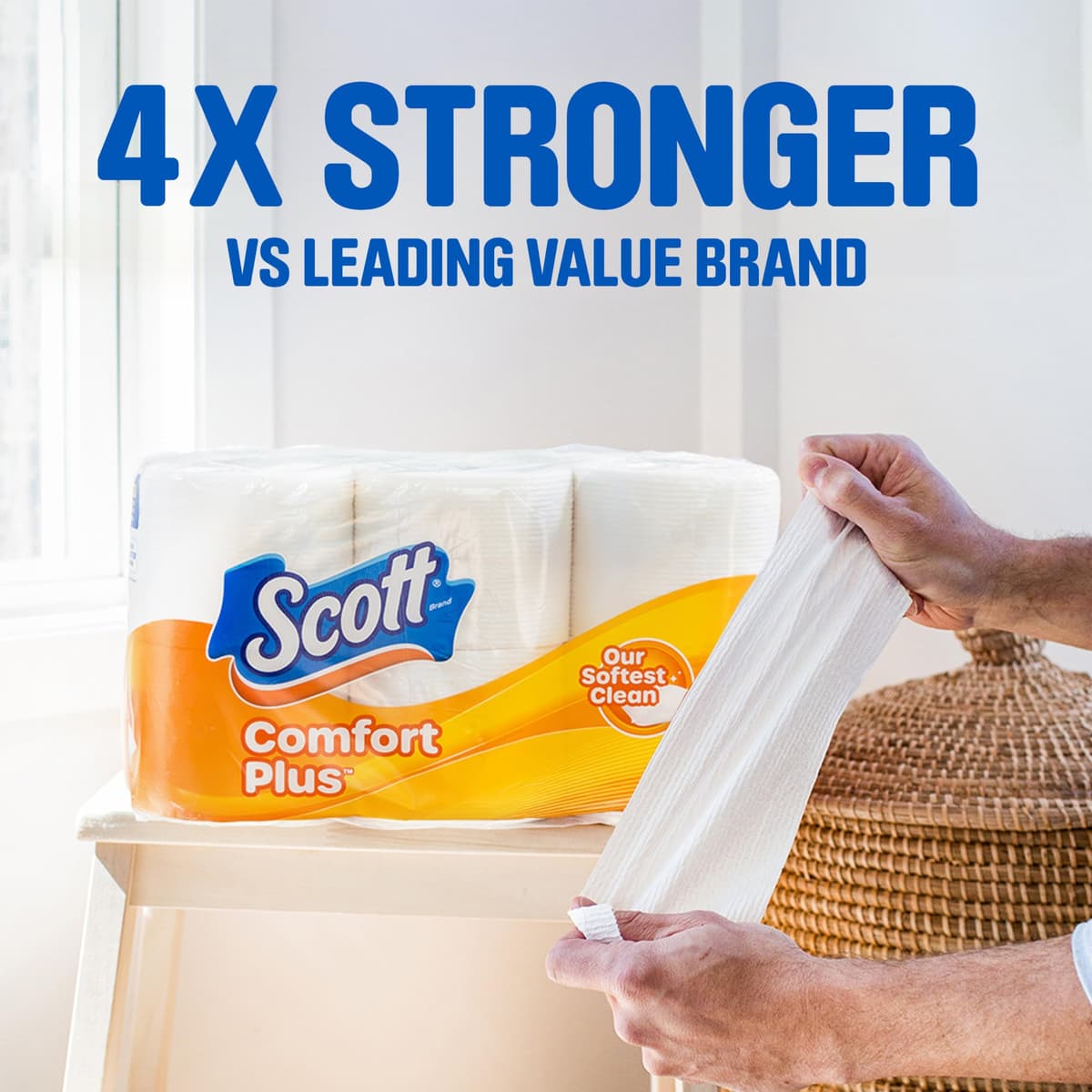 Scott Comfortplus Toilet Paper, Double Roll, Bath Tissue, 18 Count — view 16