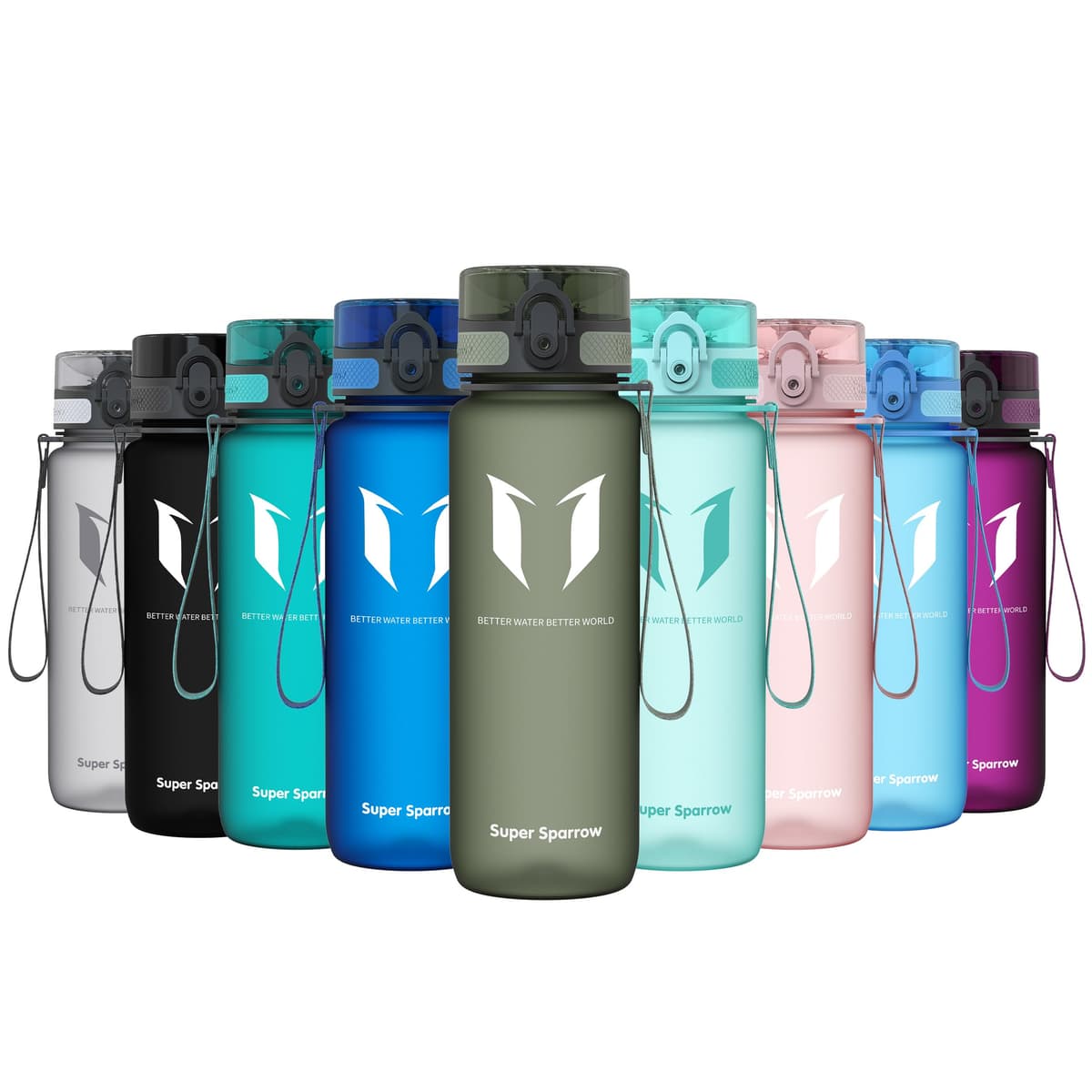 Super Sparrow Botella de Agua Deportiva -350ml & 500ml & 750ml & 1000ml - Sin BPA — view 36