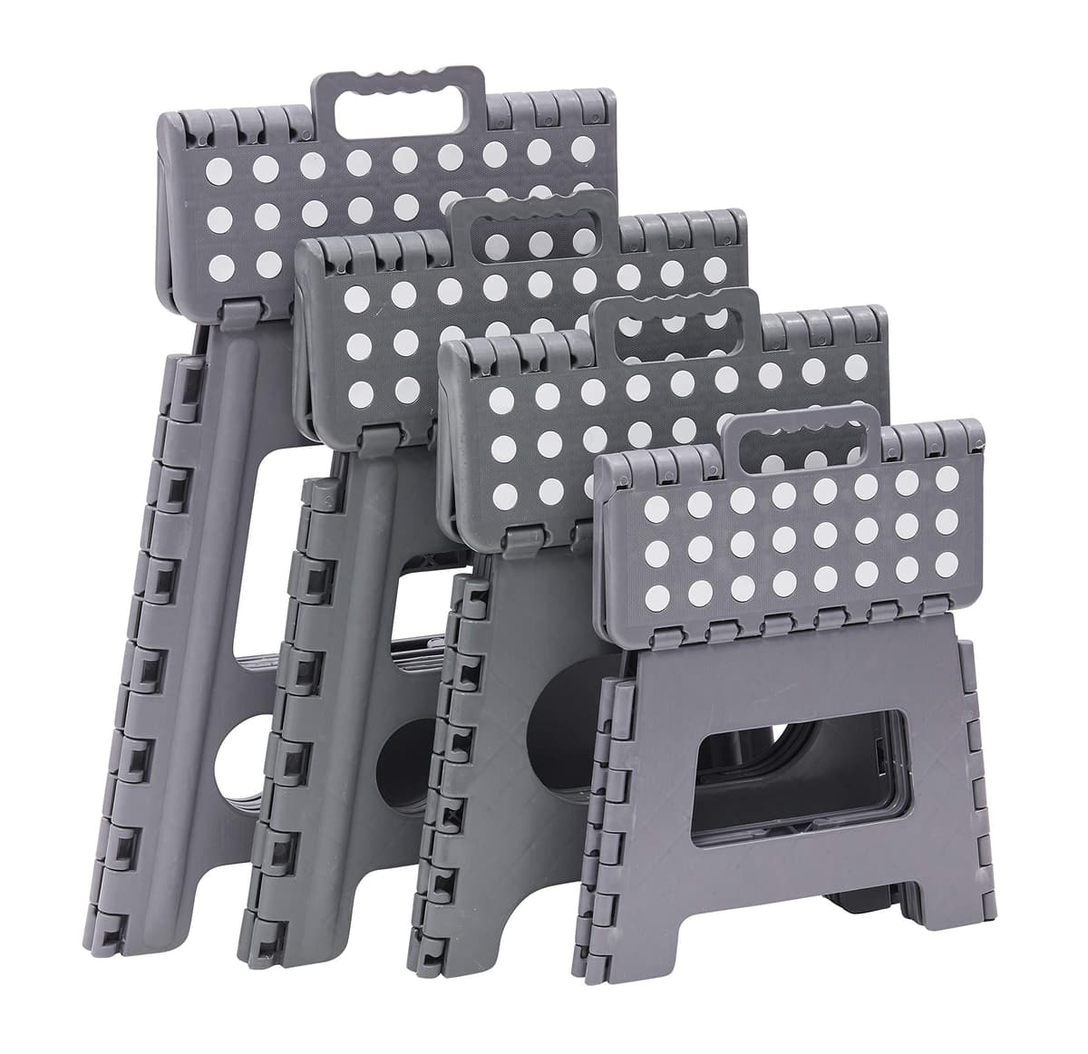 ARREGUI TB-022-G Taburete Plegable Cocina o Baño | Escalera Plegable Pequeña | Taburete Infantil | Banqueta Baño | Escalón Plegable para Adultos y Niños (hasta 150Kg) | 22 cm de Altura | Gris — view 6