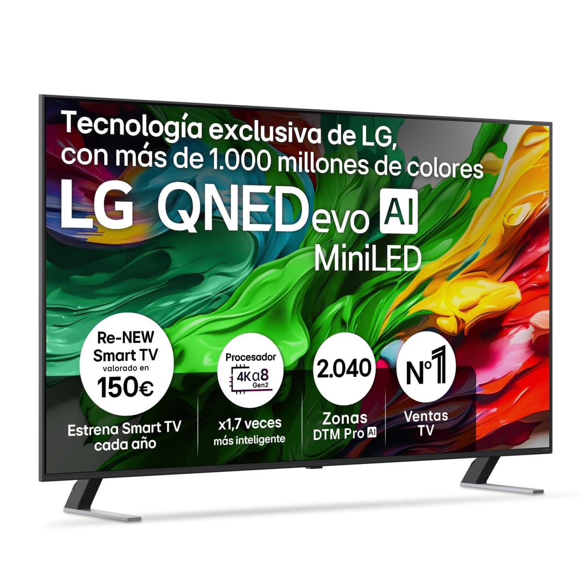 LG 55QNED85A6C - TV 55", 4K QNED EVO, Smart TV, WebOS 25, Procesador Potente e Inteligente, MiniLED AI, Super Upscaling, Dolby Vision y Dilgital Plus, Alexa/Google Assistant, Negro — view 28