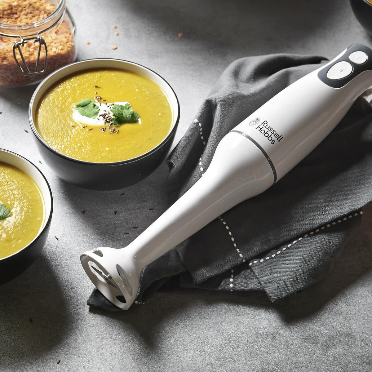 Russell Hobbs Food Collection Electric Hand Blender, 2 Speeds and Pulse Technology, Detachable blending leg for easy cleaning, Stainless steel blades, 200W, 22241 — view 5