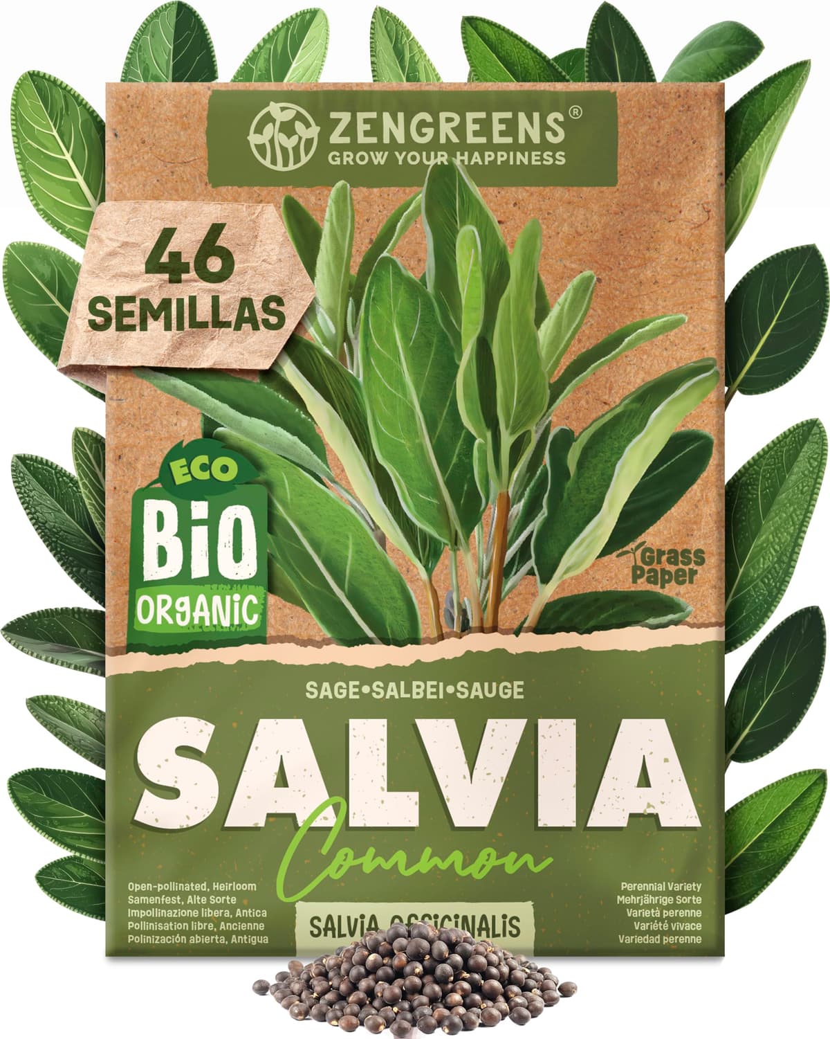 ZenGreens® - Set de semillas de hierbas medicinales y para infusiones eco - 10 variedades para cultivar fácilmente en el jardín, balcón o parterre elevado - Sementes verduras — view 17