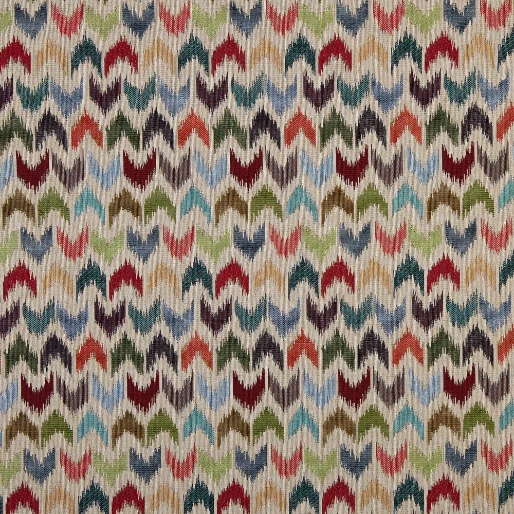 Kt KILOtela - Tela Tapicería, Jacquard Gobelino, Tapizar Sillas, Cojines, Cabecero, Sofá, Bolsos, Resistente al Desgaste, Costura, 100 cm Largo x 280 cm Ancho, Geométrico, Multicolor, 1 metro — view 79