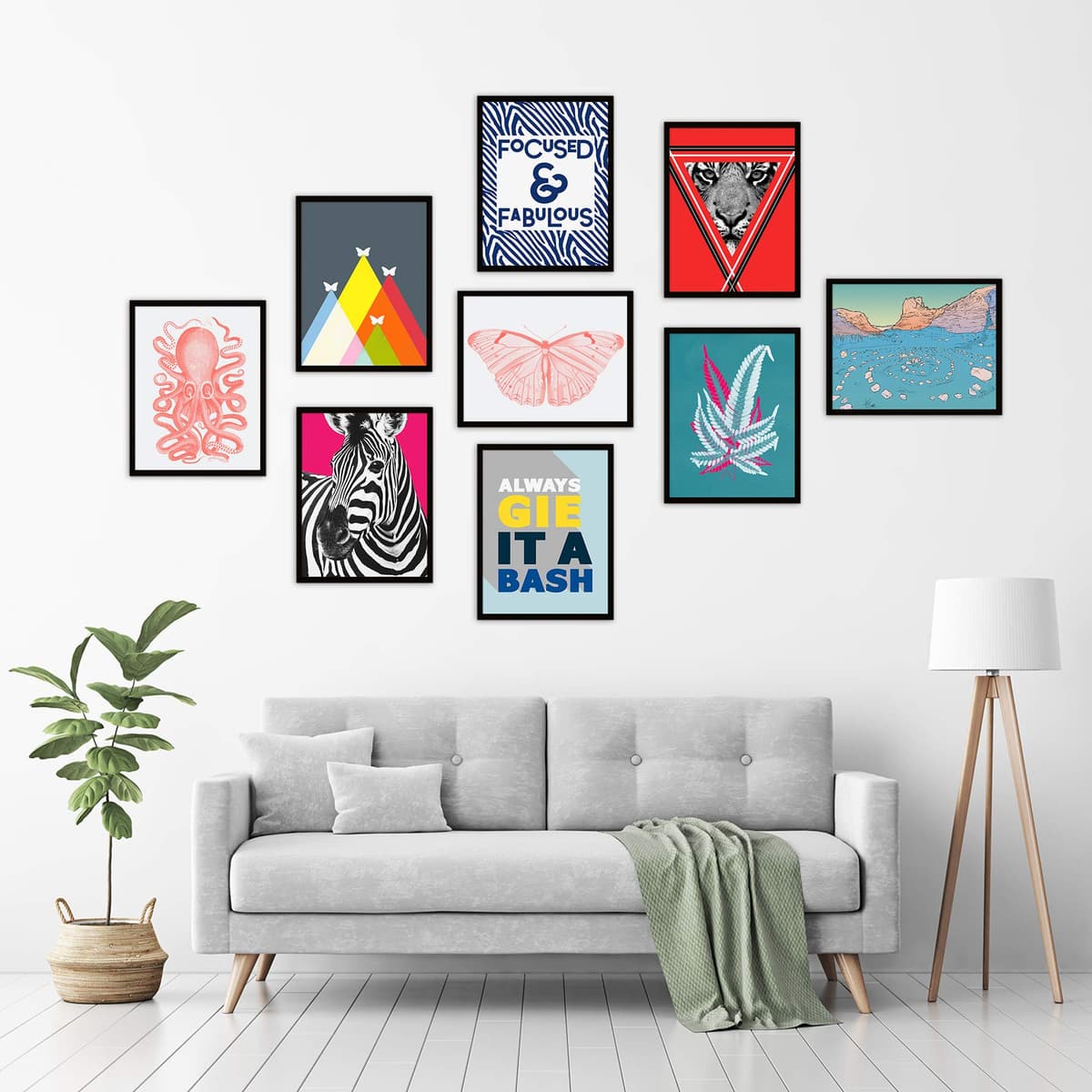 Artery8 Millot Encyclopedia Page Variety Sea Fish Art Print Framed Poster Wall Decor 12x16 inch — view 6