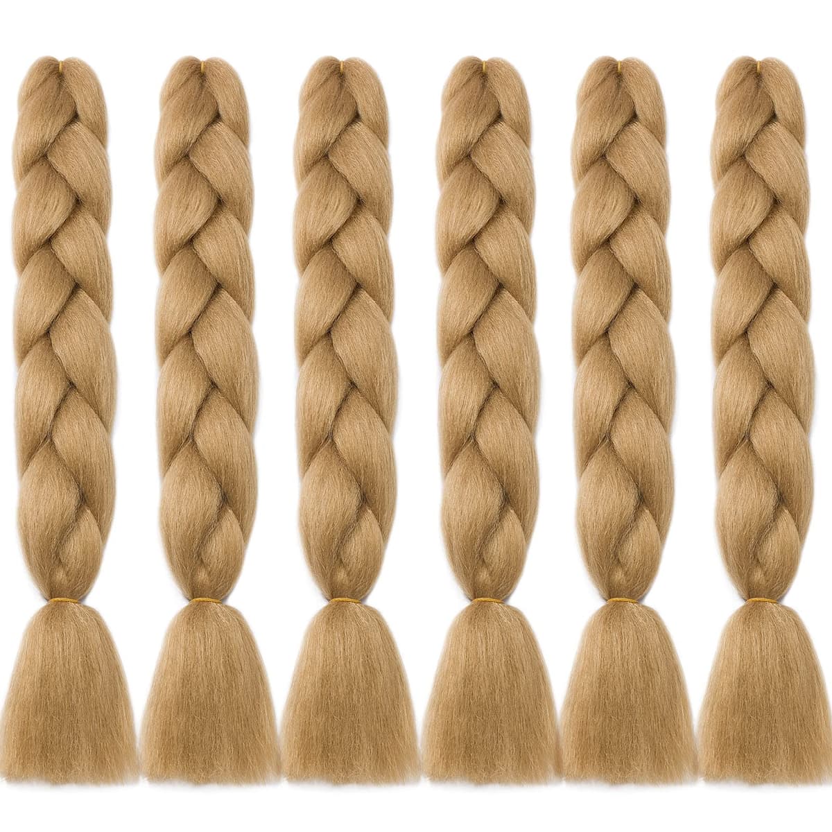 24" Braiding Hair Extension Jumbo Braids Synthetic 3bundles/pack Crochet Hair Afro Box Braid Heat Resistent (Dark Purple) — view 135