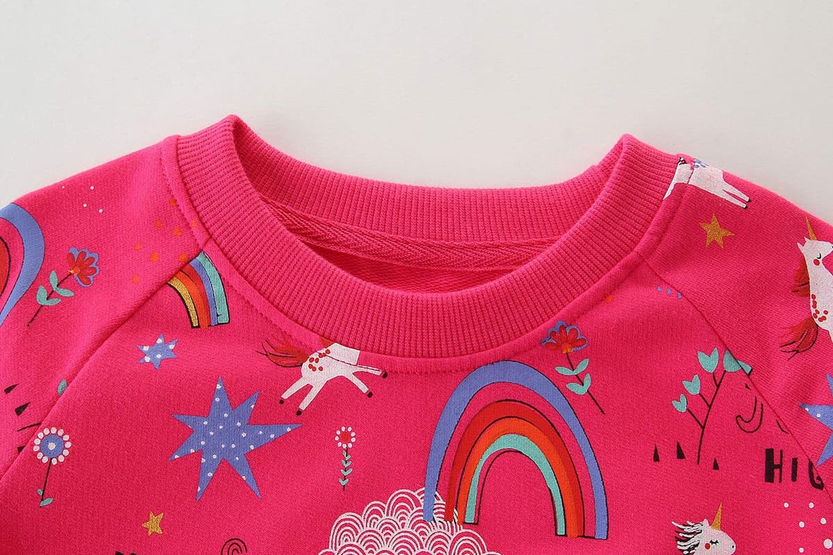 TEDD Sudaderas Niña Unicornio Camiseta Manga Larga 100% Algodón Jersey sin Capucha para Nina 1-12 años — view 3
