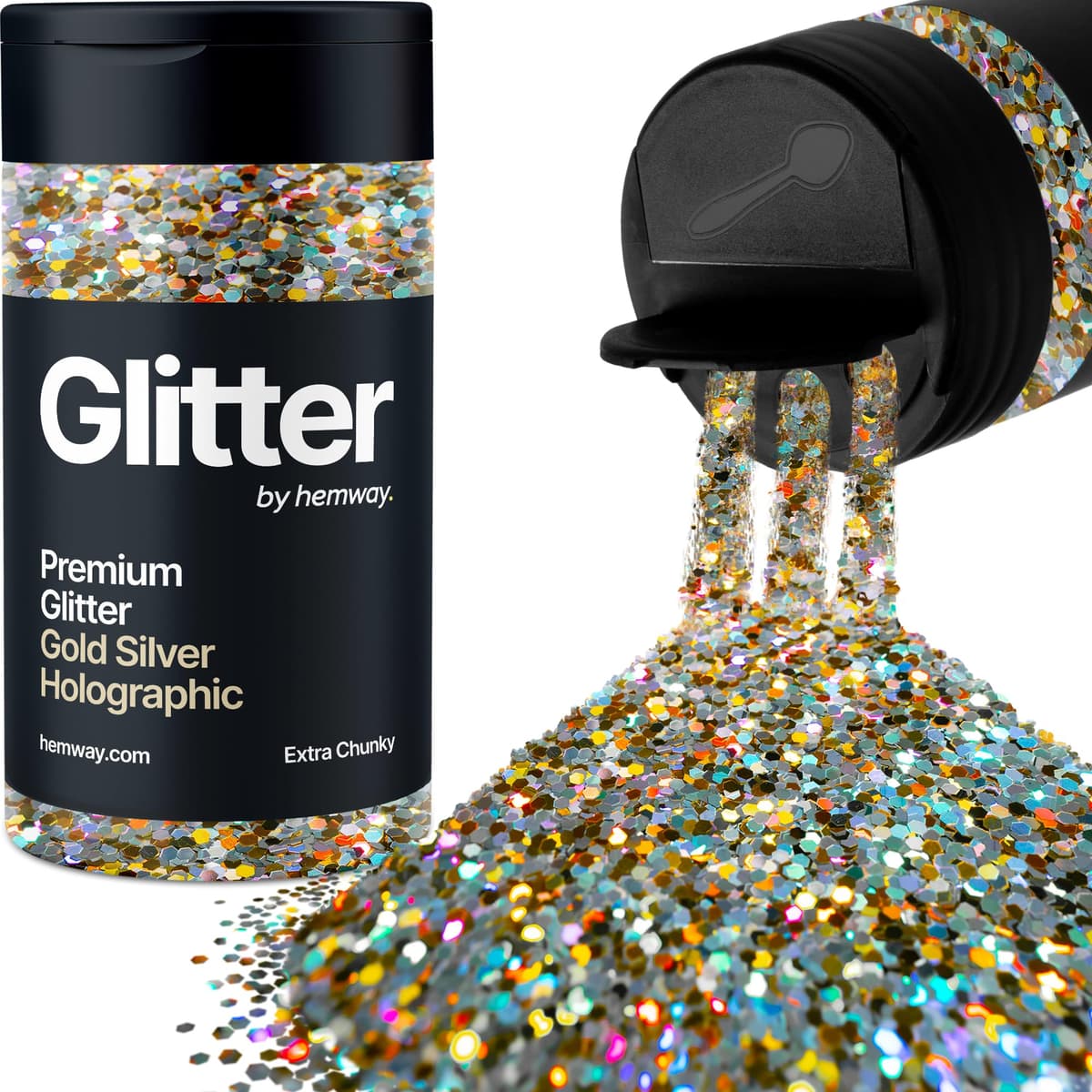 Light Rose Gold Glitter Shaker, 130g Ultrafine Glitter, Crafts 1/128" Metallic Flake Light Rose Gold Sequins, Resin & Epoxy Crafts, Decorating, Halloween, Christmas Nail, Face, Hemway — view 58