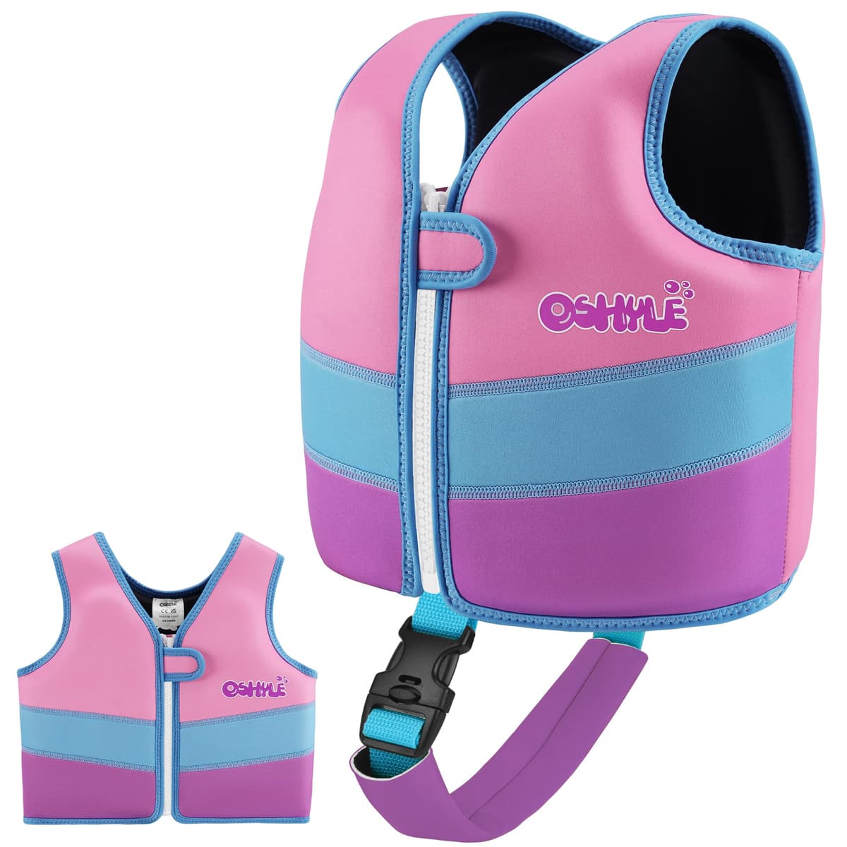 OSHYLE Chaleco de Natación de Neopreno de la Marca Premium para Niños - Flotador para el Aprendizaje de la Natación Ideal para Niños — view 15