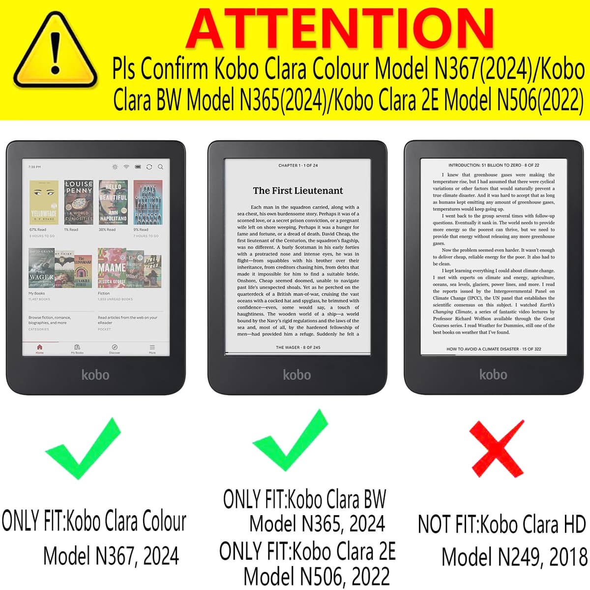 DMluna Funda para Kobo Clara Colour/BW/ 2E, Tolino Shine Colour/Shine 5/4, Cubierta de Cuero PU Premium, Auto Sleep/Wake, Delgada y Ligera, Ajuste Preciso, Verde Agave — view 2