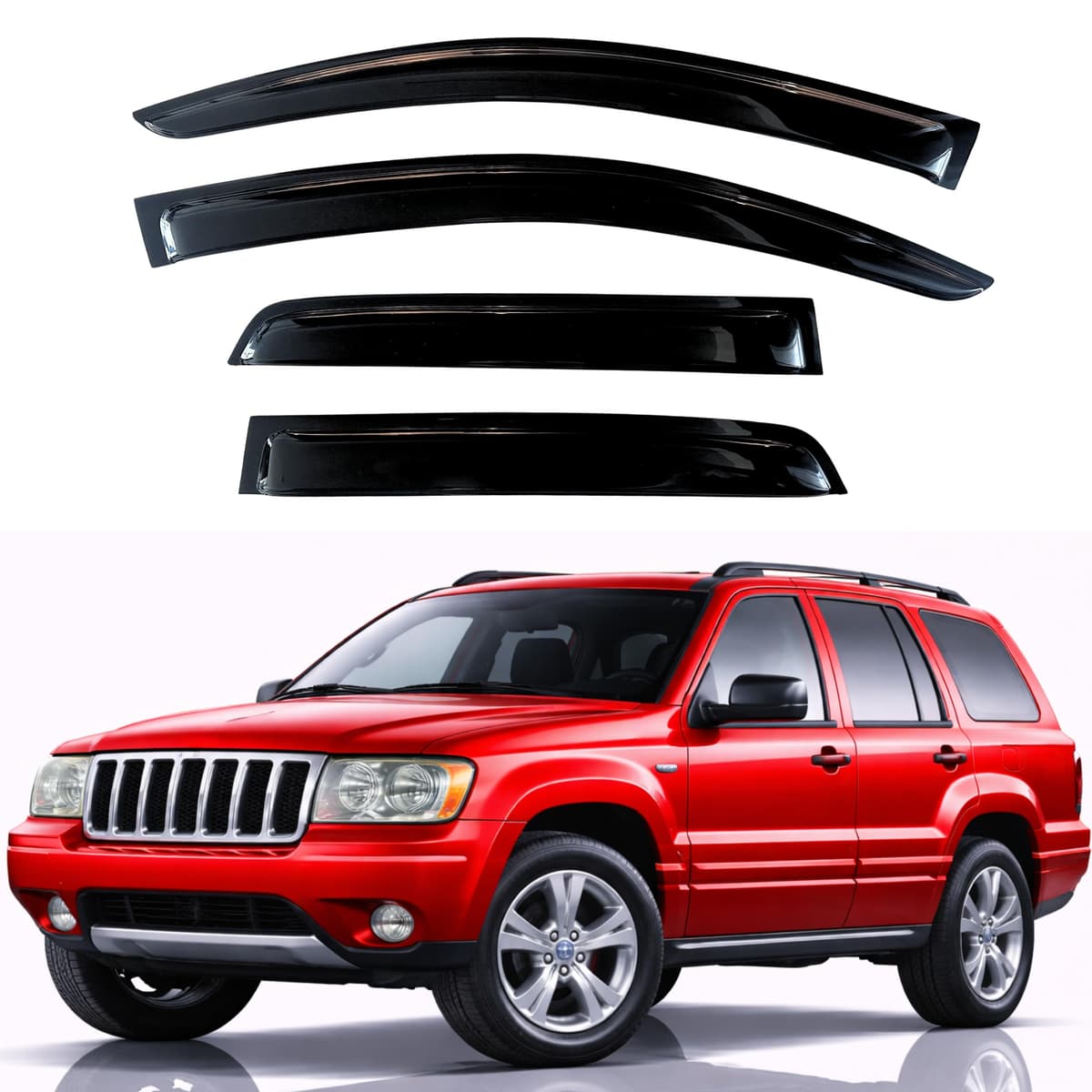 KPY Rain Guards Fit for 2006-2013 Lexus IS250 IS350, Out-Channel Window Visors Vent Wind Deflectors 4PC, Car Accessories for 06-13 Lexus is Series — view 236