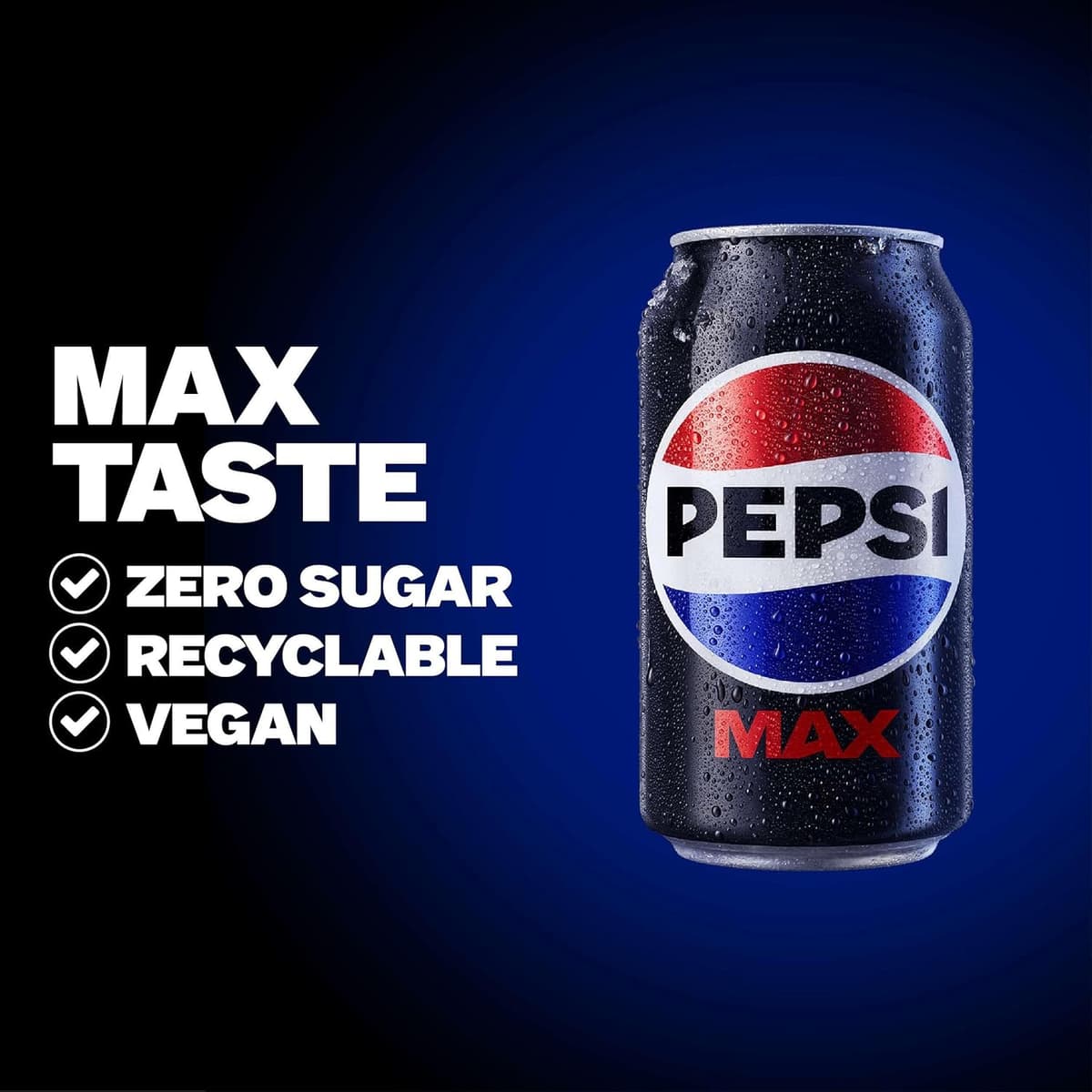 Pepsi Max No Sugar Cola Cans 24 x 330ml — view 6