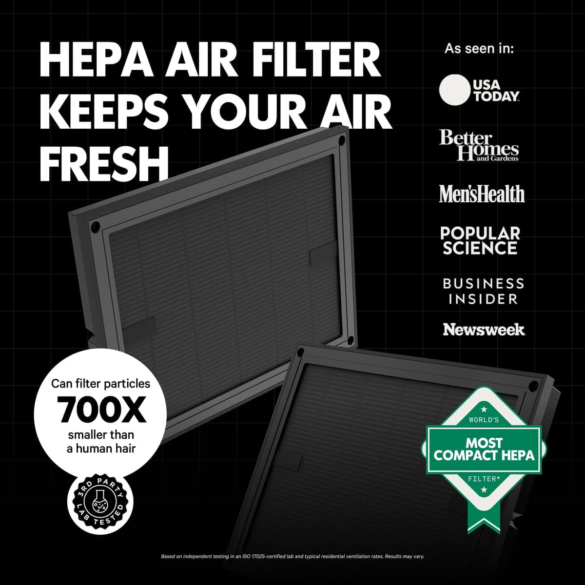 PuroAir Air Purifier 100i Smart HEPA Air Purifiers for Home Pets - Portable Small Air Purifier Filters up to 550 Ft² of Pollutants, Smoke, Pollen, Dust - Room Air Purifiers for Bedroom, Baby, Office — view 5