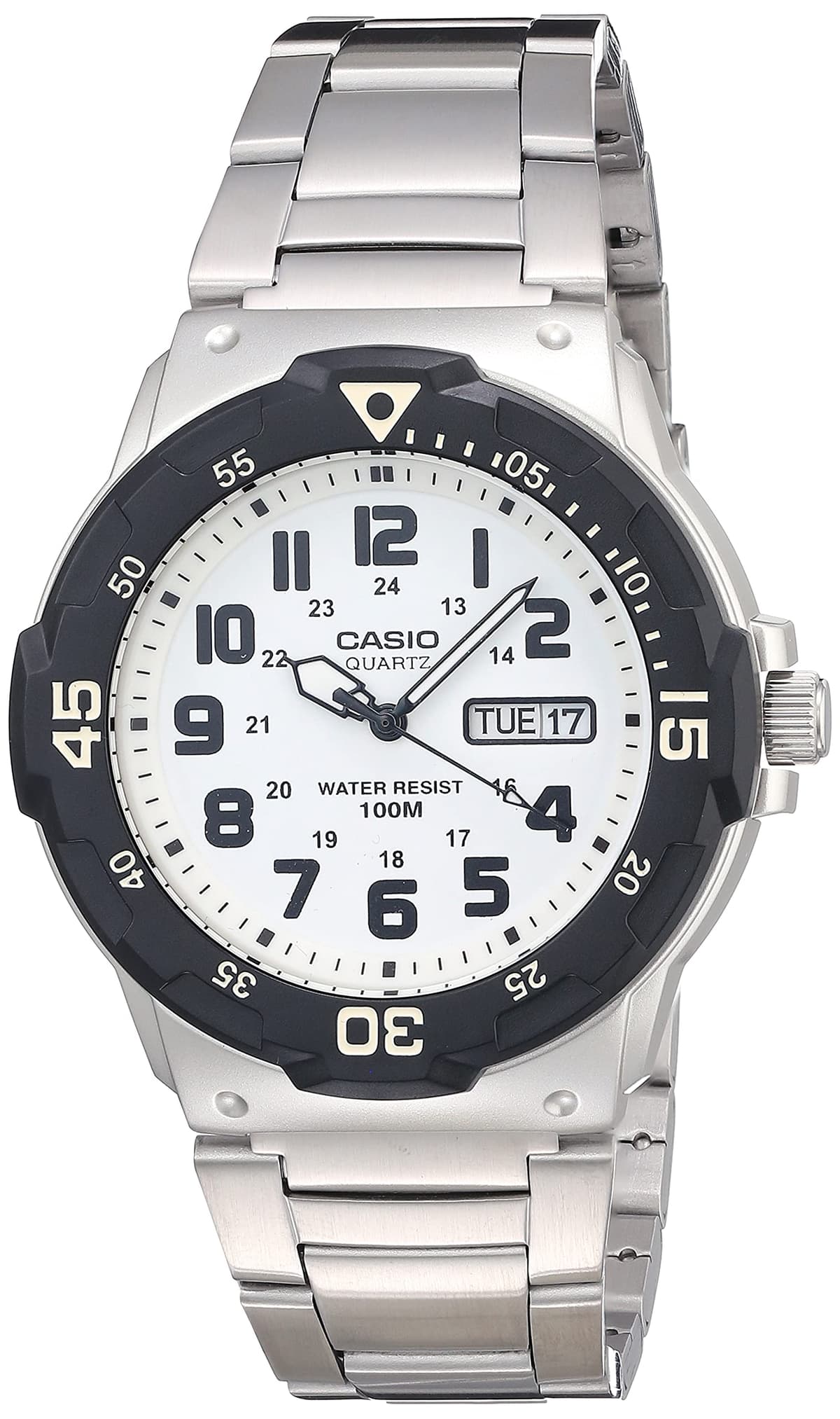 Casio Men's Quartz Day-Date Indicator Black Resin Dive Watch (Model: MRW200H-1BV) — view 2