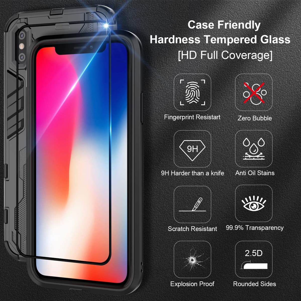 Funda para CMF Phone 2 Pro, Carcasa Antigolpes con Soporte anular metálico, Case Protectora de Grado Militar, Negro — view 19