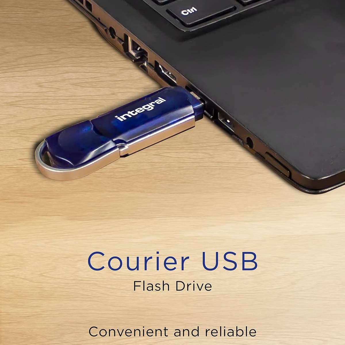 Integral 128GB USB 2.0 Flash Drive Courier Blue — view 4