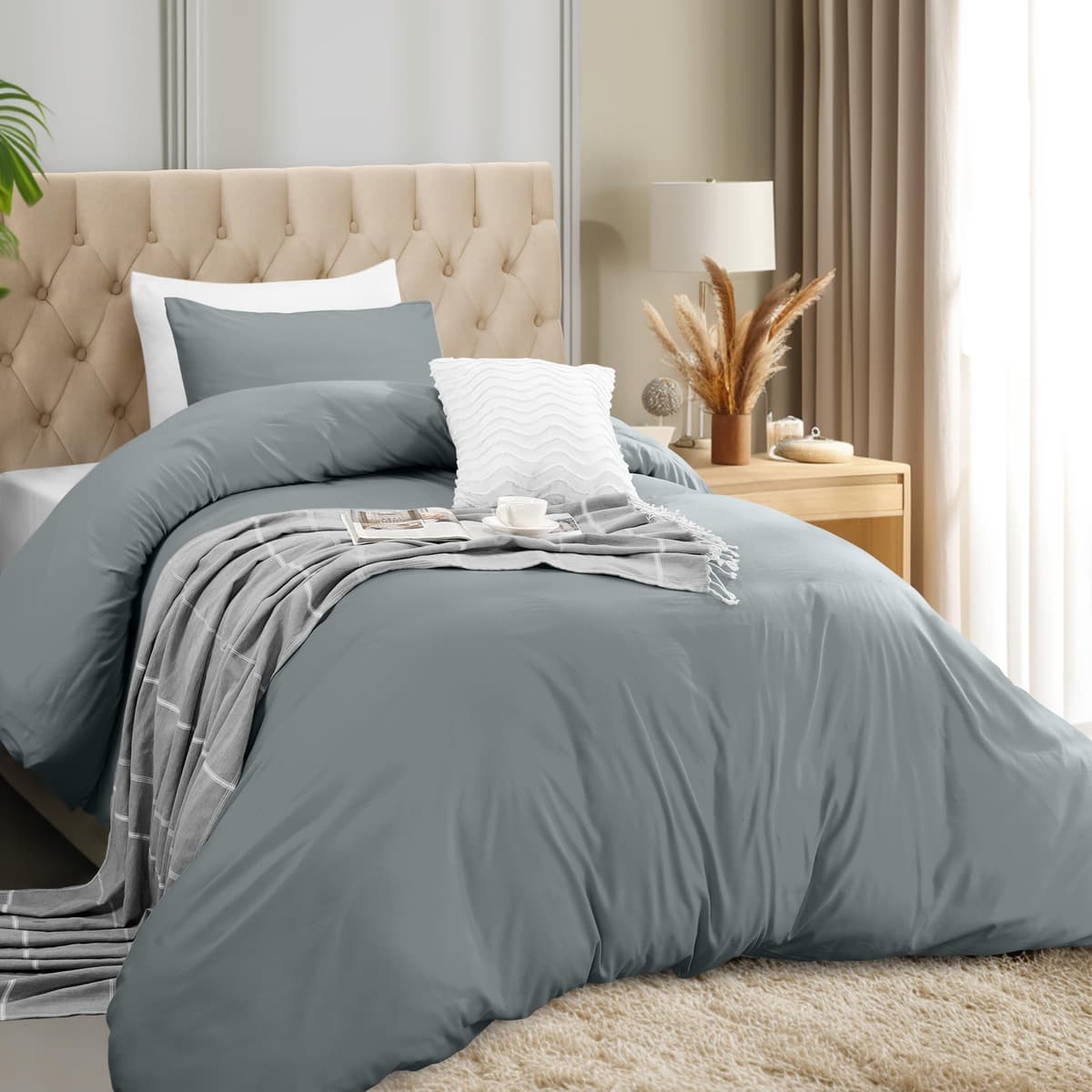 Utopia Bedding Funda Nordica Cama 180 - Microfibra Juego de Funda Nordica 240x260 cm y 2 Fundas de Almohada 65x65 cm (Blanco) — view 44