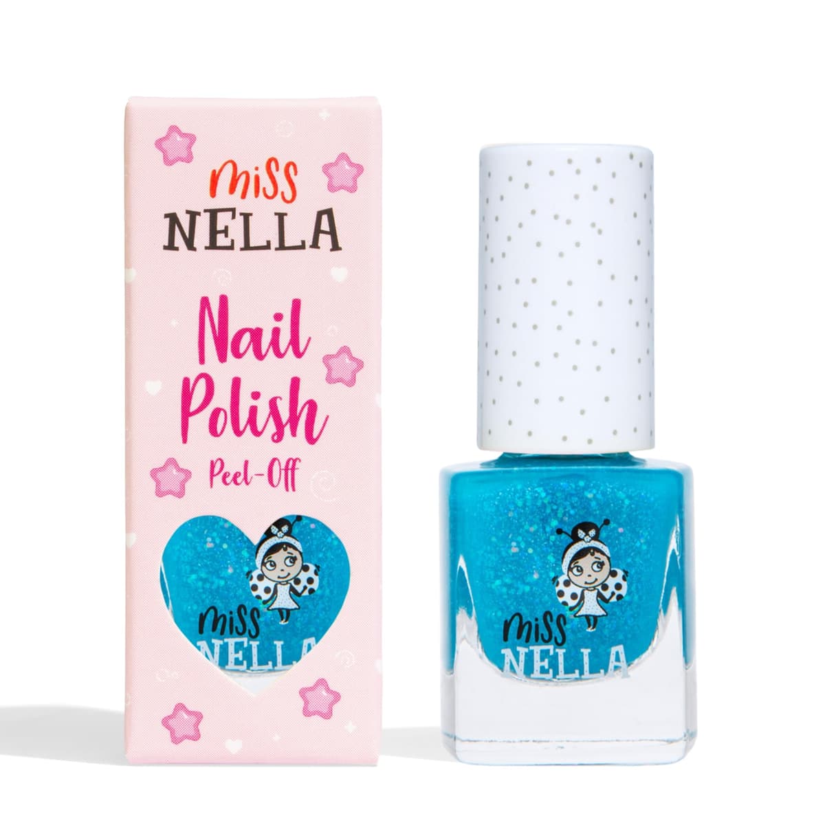 Miss Nella BLUEBERRY SMOOTHIE- Esmalte de uñas especial morada con brillantina para niños, con fórmula despegable, a base de agua y sin olor — view 30